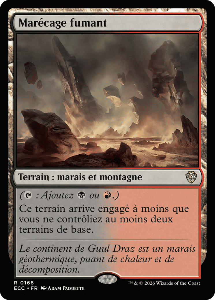 Marécage fumant — Lorwyn Eclipsed Commander — Magic: The Gathering