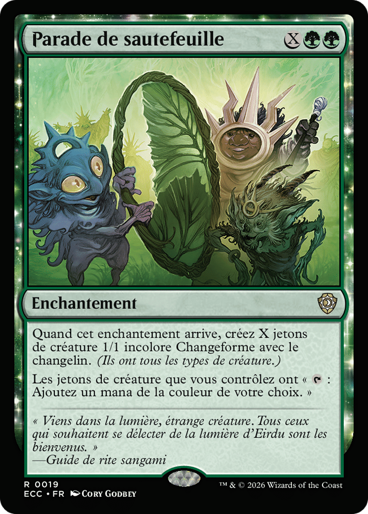 Parade de sautefeuille — Lorwyn Eclipsed Commander — Magic: The Gathering