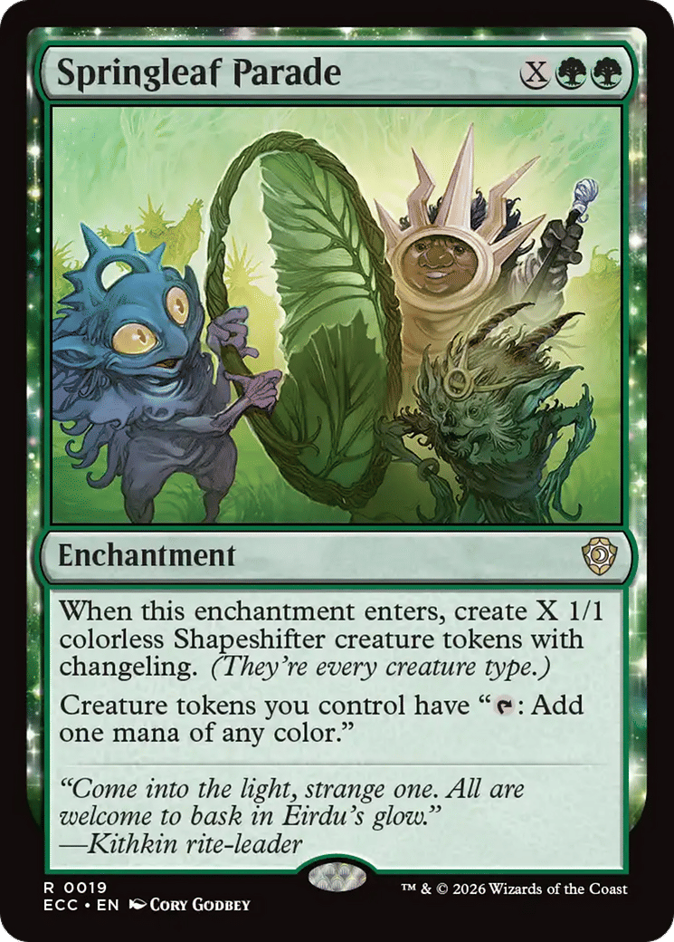 Parade de sautefeuille — Lorwyn Eclipsed Commander — Magic: The Gathering