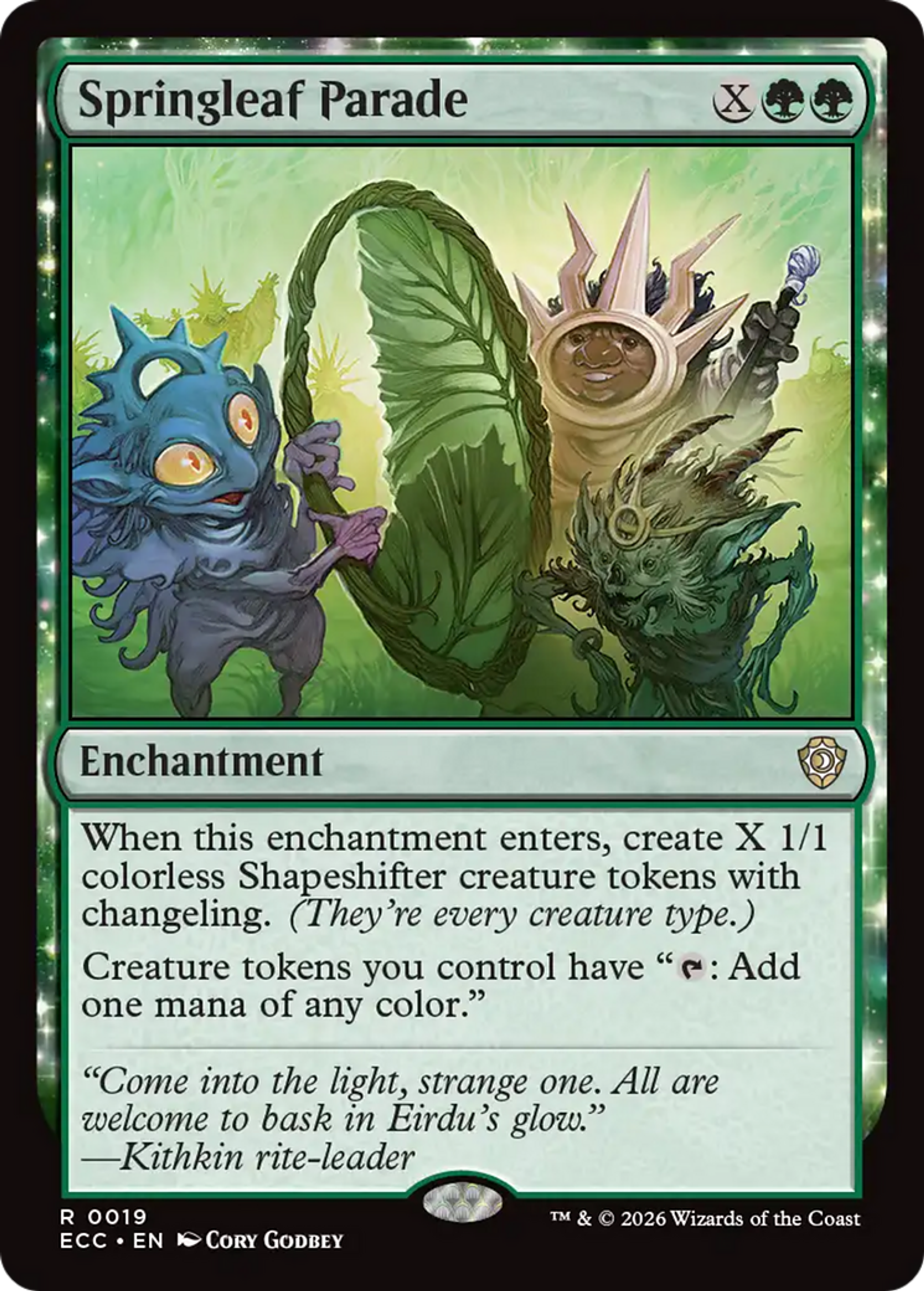 Springleaf Parade — Lorwyn Eclipsed Commander — Magic: The Gathering
