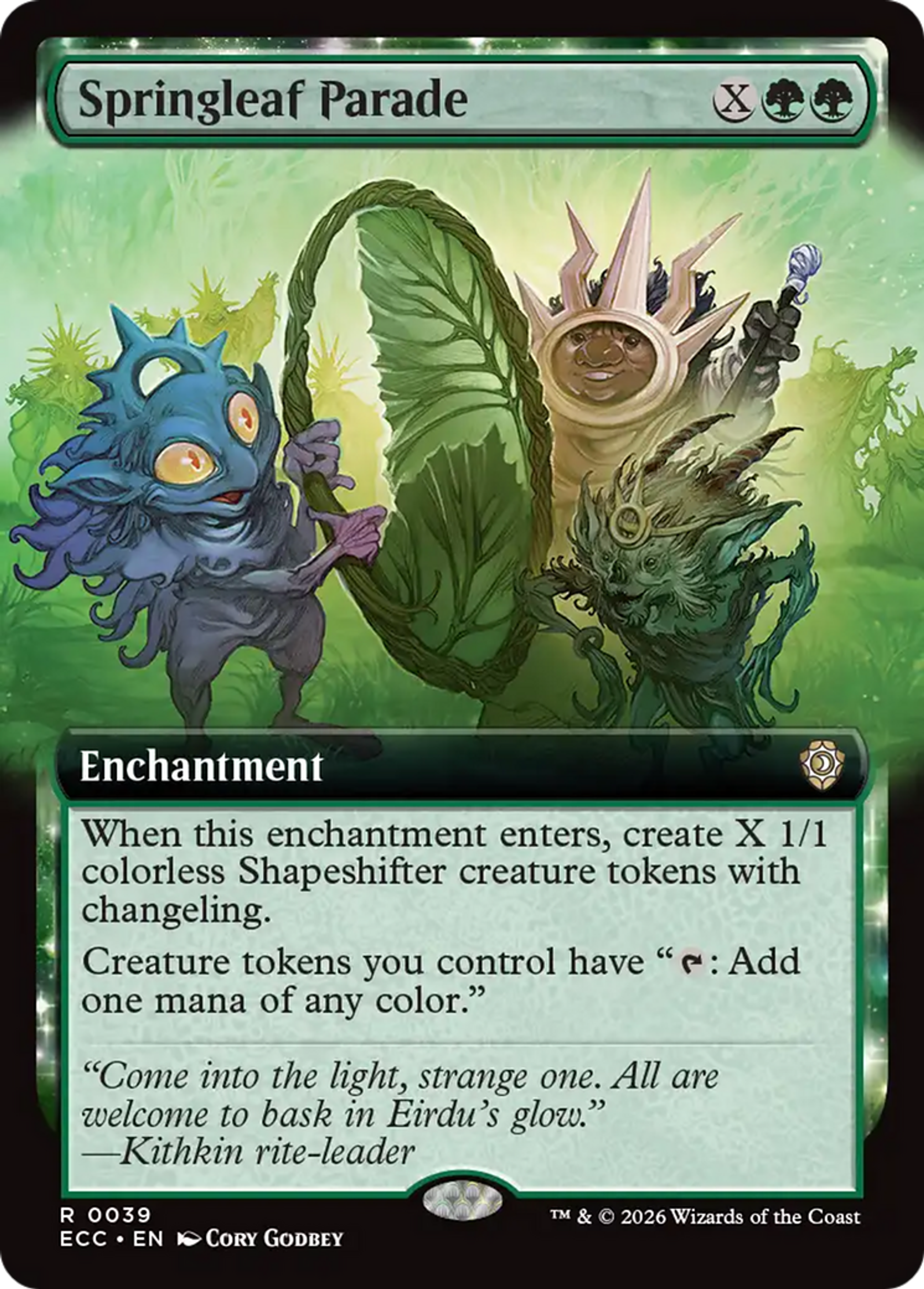 Springleaf Parade — Lorwyn Eclipsed Commander — Magic: The Gathering
