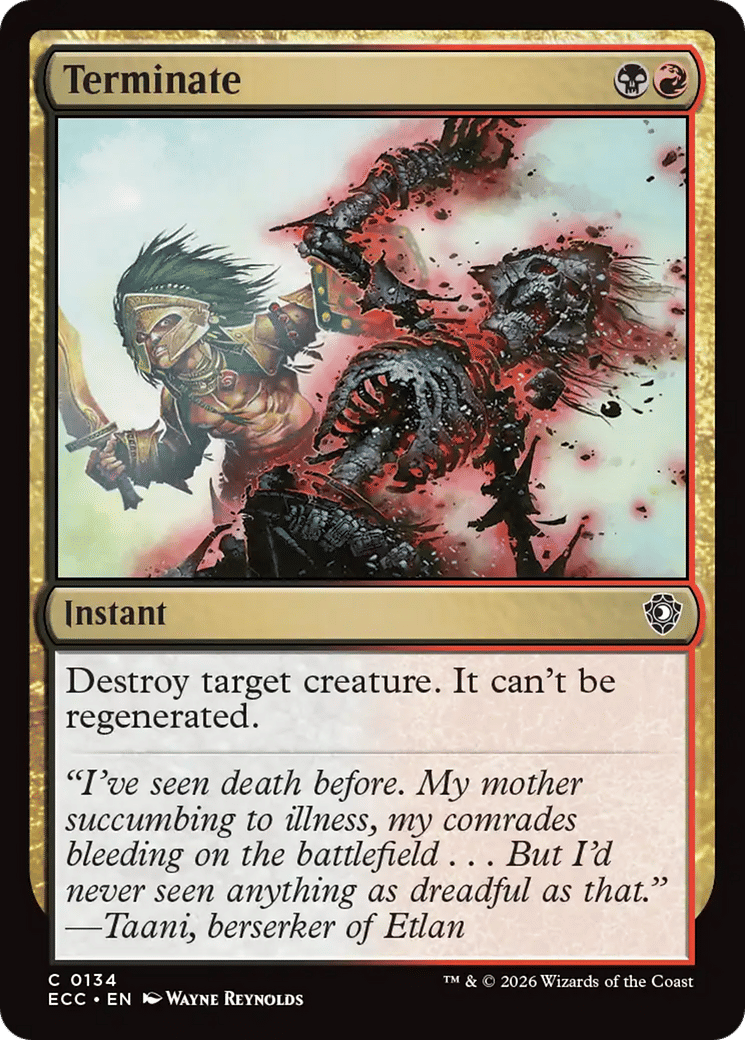 Terminate — Lorwyn Eclipsed Commander — Magic: The Gathering