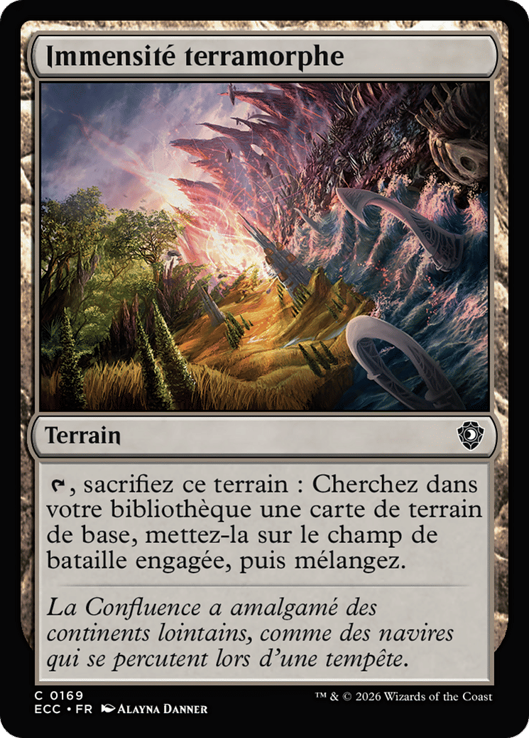 Immensité terramorphe — Lorwyn Eclipsed Commander — Magic: The Gathering