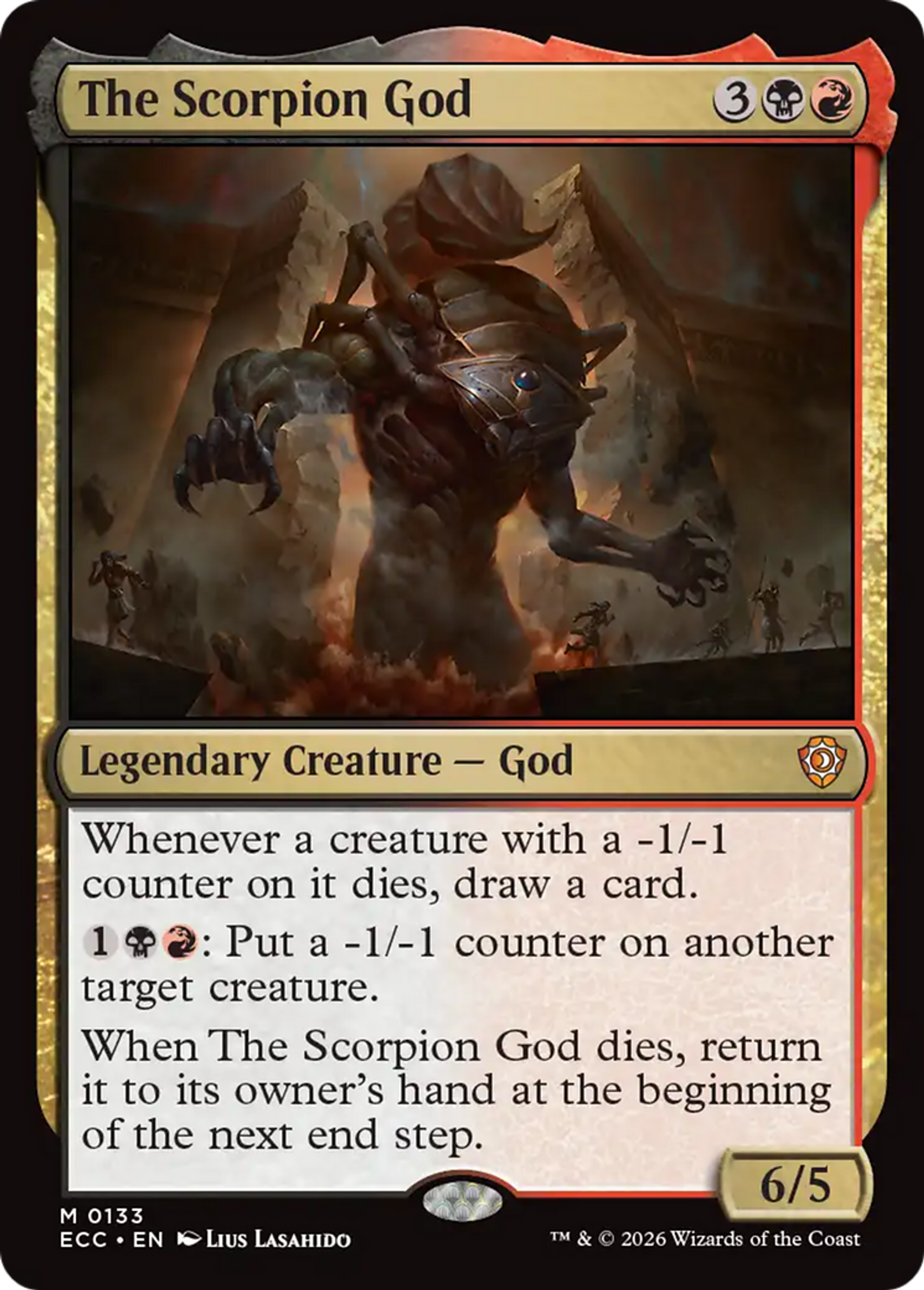 The Scorpion God — Lorwyn Eclipsed Commander — Magic: The Gathering