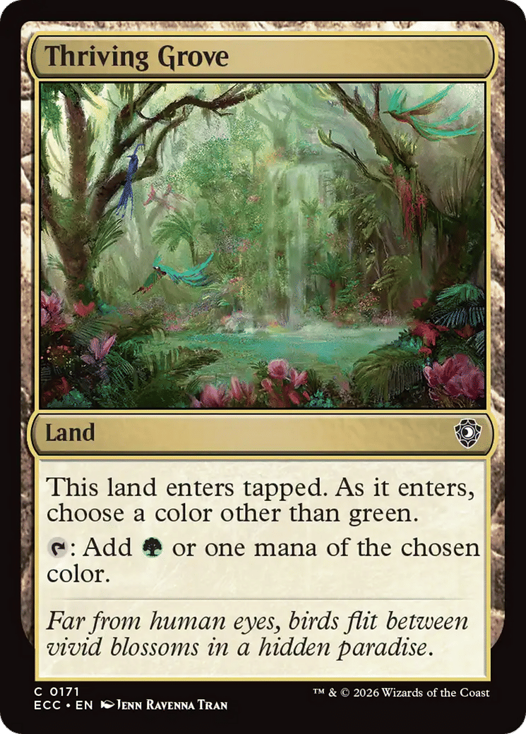 Thriving Grove — Lorwyn Eclipsed Commander — Magic: The Gathering