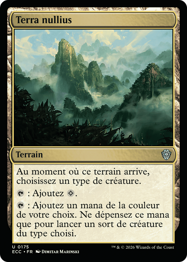 Terra nullius — Lorwyn Eclipsed Commander — Magic: The Gathering