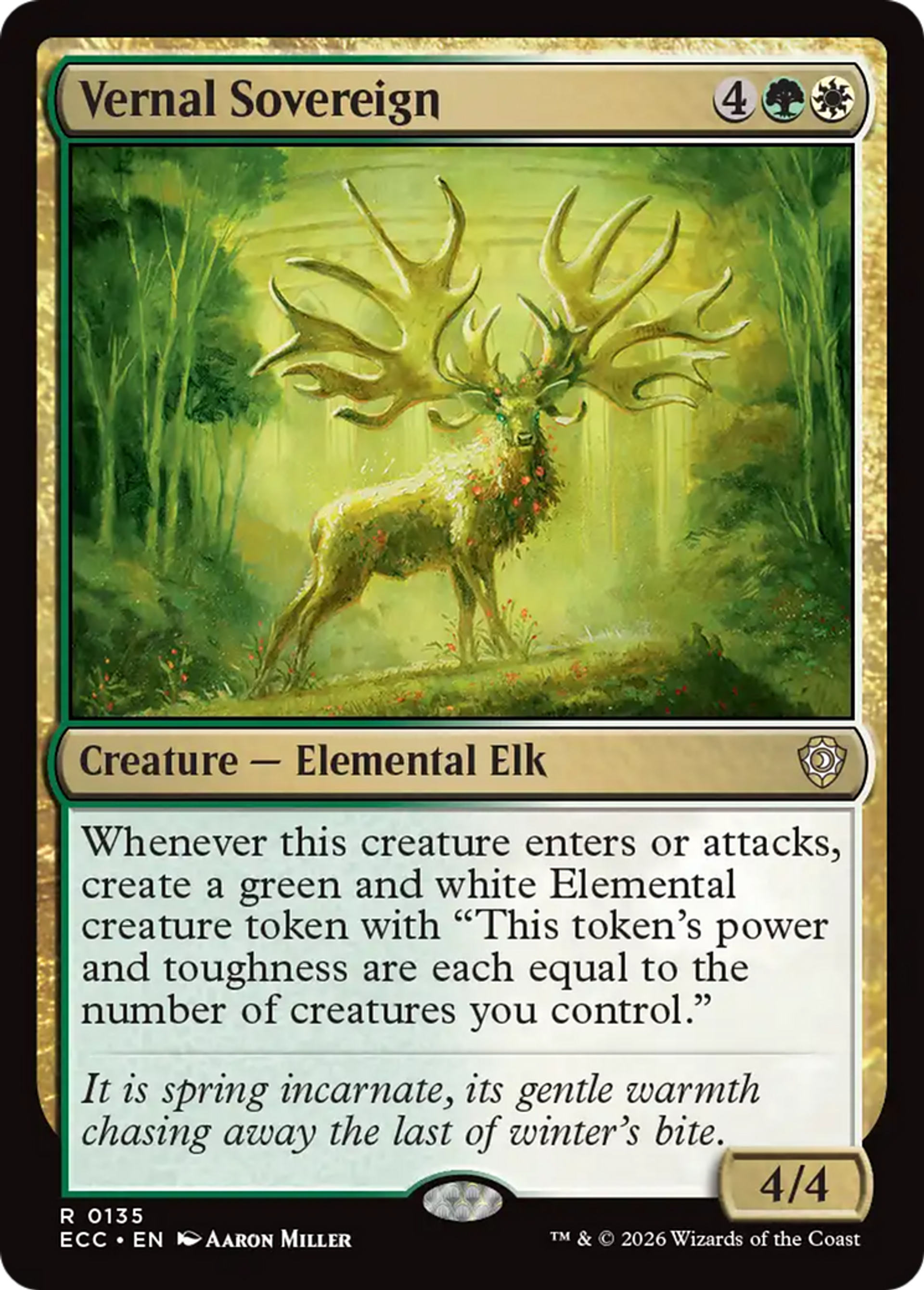 Vernal Sovereign — Lorwyn Eclipsed Commander — Magic: The Gathering