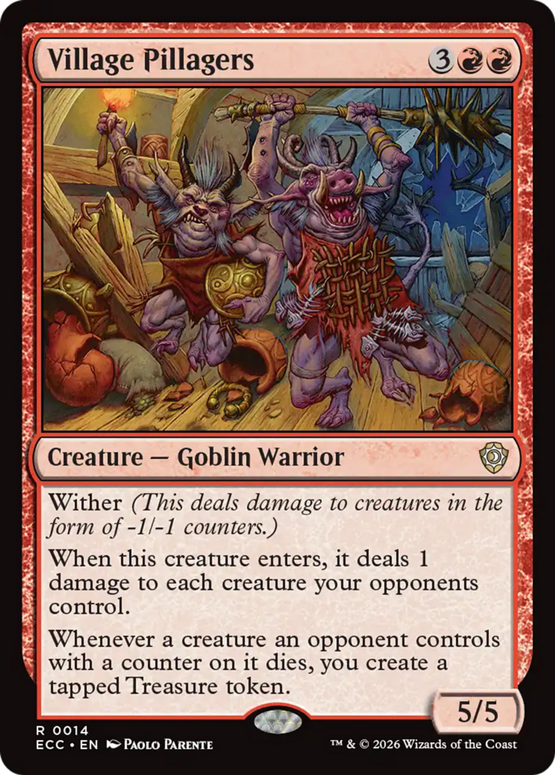 Village Pillagers — Lorwyn Eclipsed Commander — Magic: The Gathering