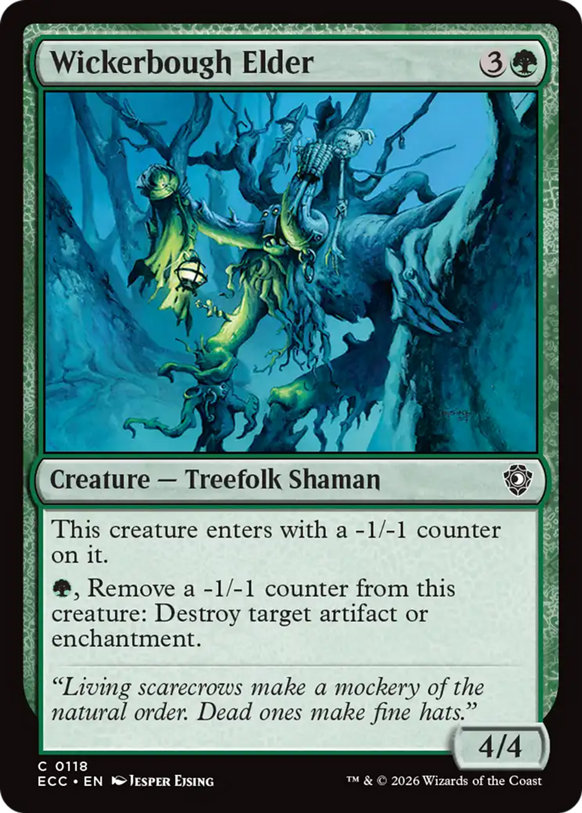 Wickerbough Elder — Lorwyn Eclipsed Commander — Magic: The Gathering
