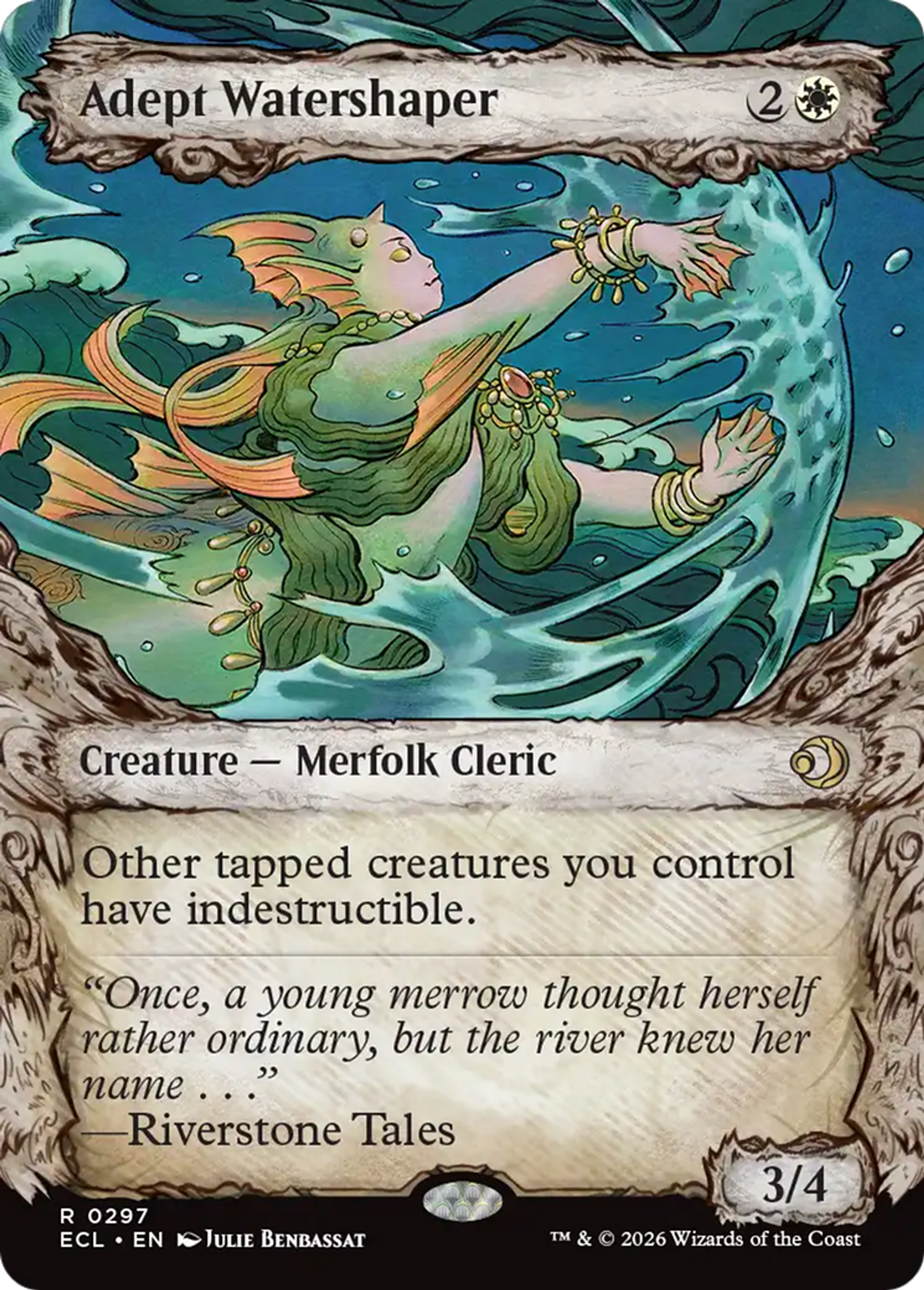 Adept Watershaper — Lorwyn Eclipsed — Magic: The Gathering