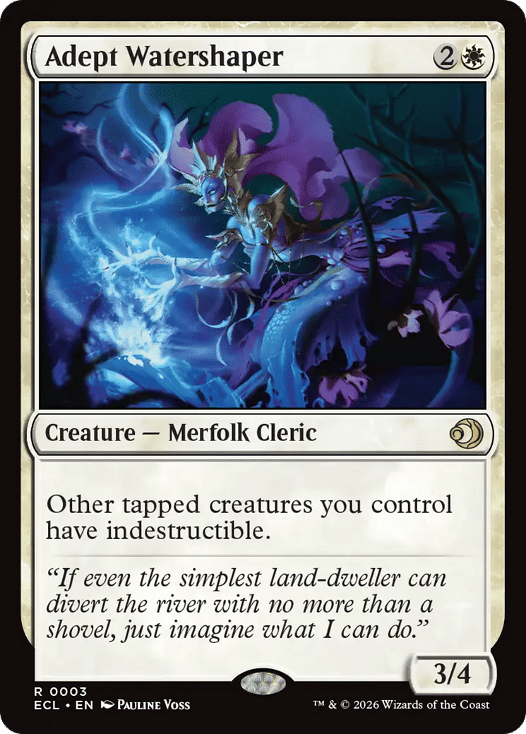 Adept Watershaper — Lorwyn Eclipsed — Magic: The Gathering