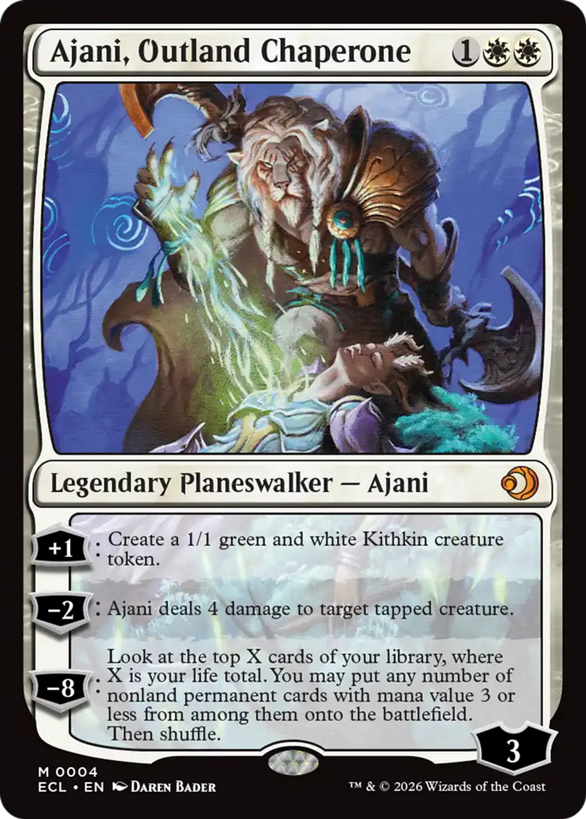 Ajani, chaperon de l'horizon — Lorwyn Eclipsed — Magic: The Gathering