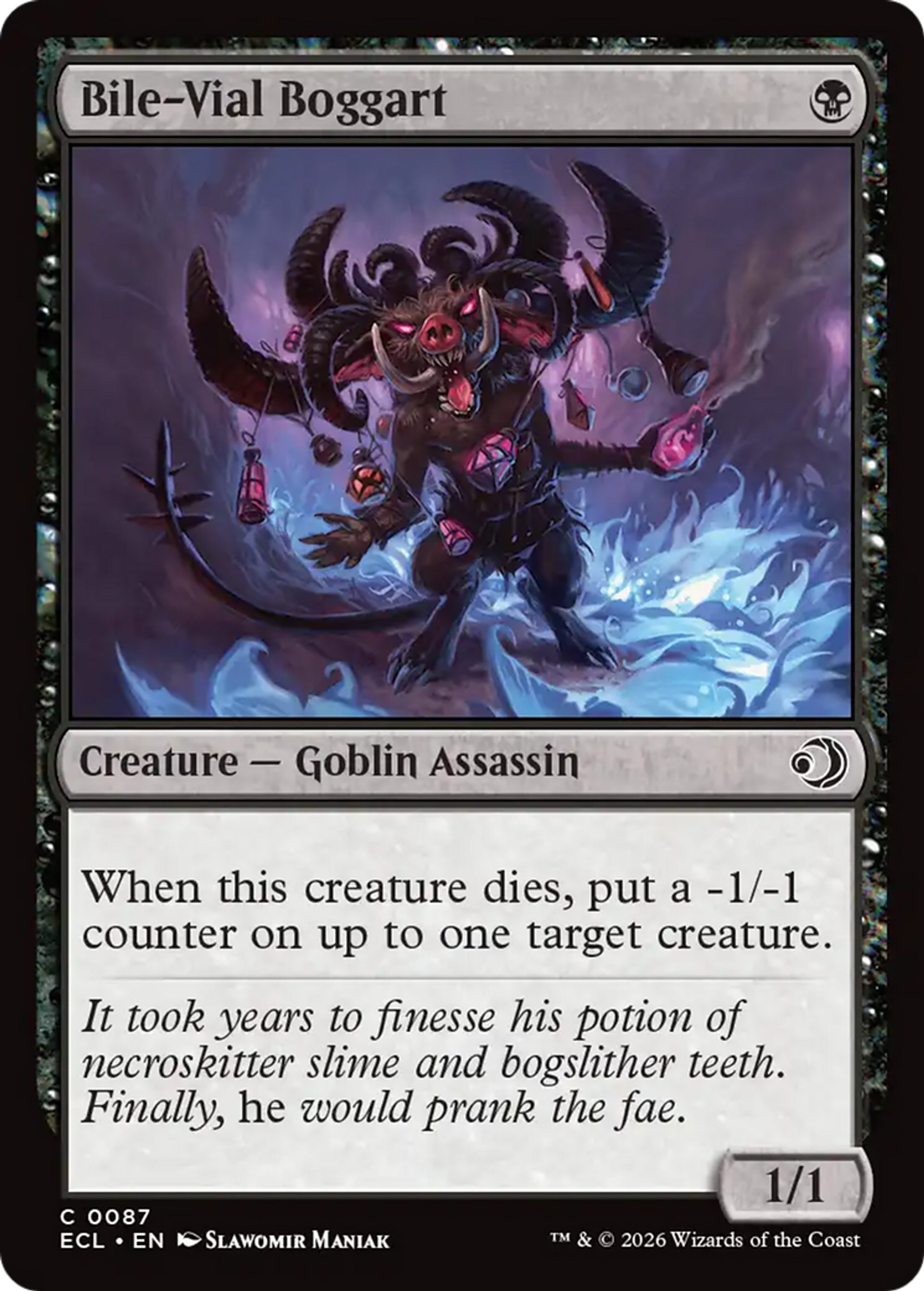 Boggart aux fioles de bile — Lorwyn Eclipsed — Magic: The Gathering