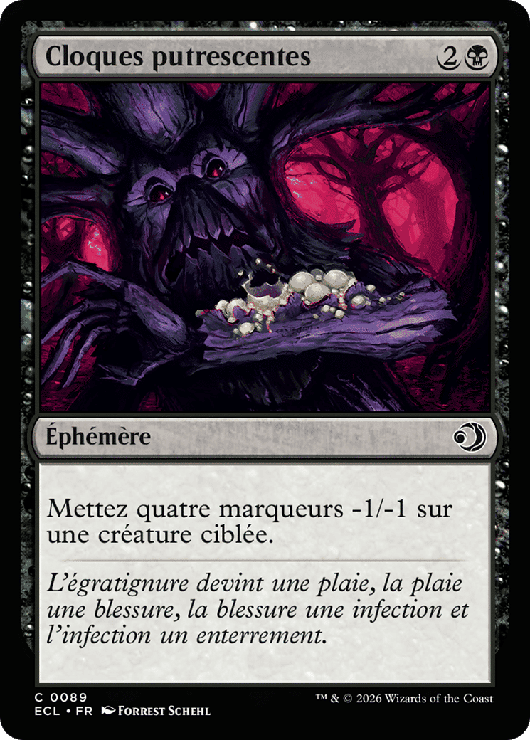 Cloques putrescentes — Lorwyn Eclipsed — Magic: The Gathering