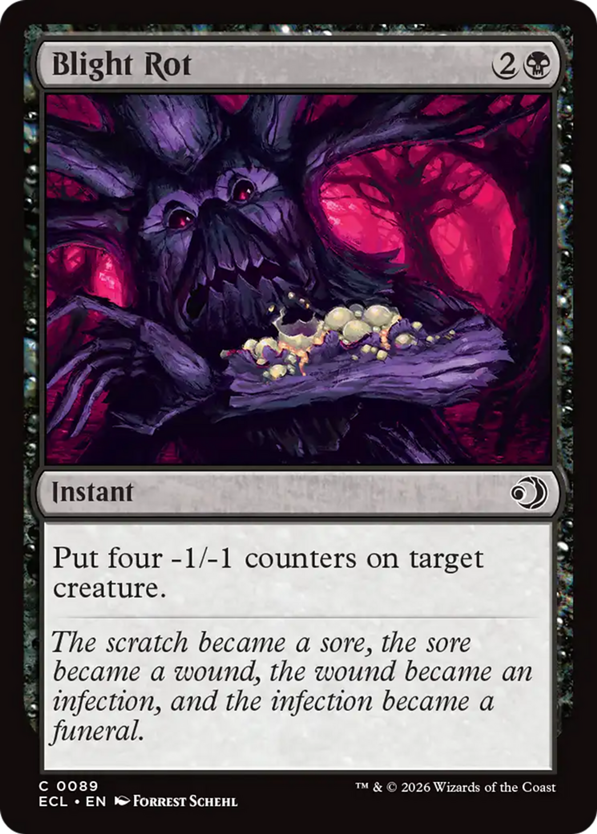 Cloques putrescentes — Lorwyn Eclipsed — Magic: The Gathering