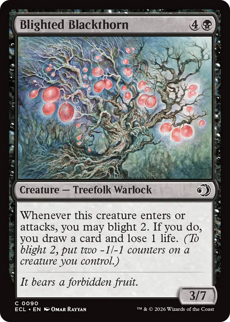 Blighted Blackthorn — Lorwyn Eclipsed — Magic: The Gathering
