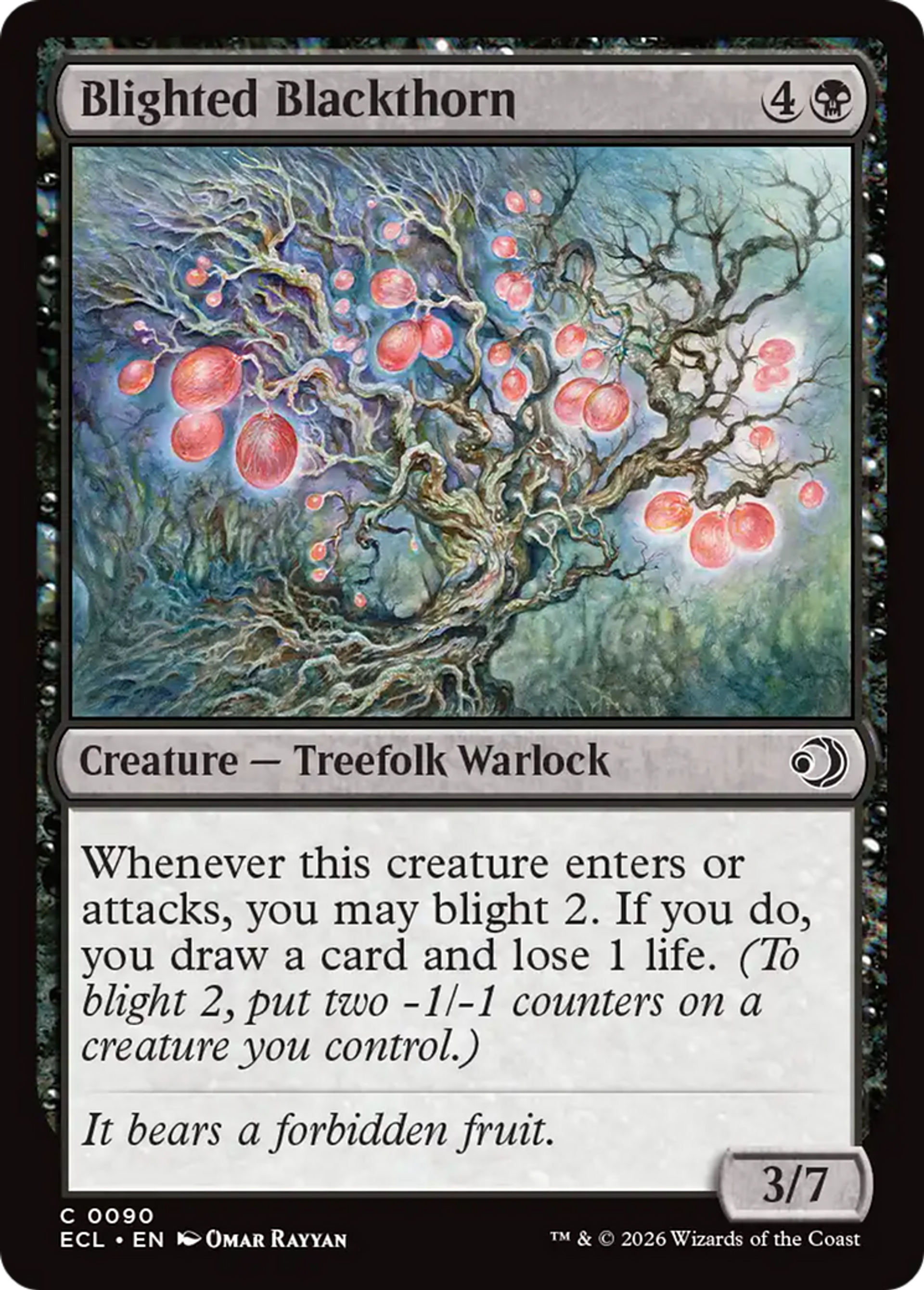 Blighted Blackthorn — Lorwyn Eclipsed — Magic: The Gathering