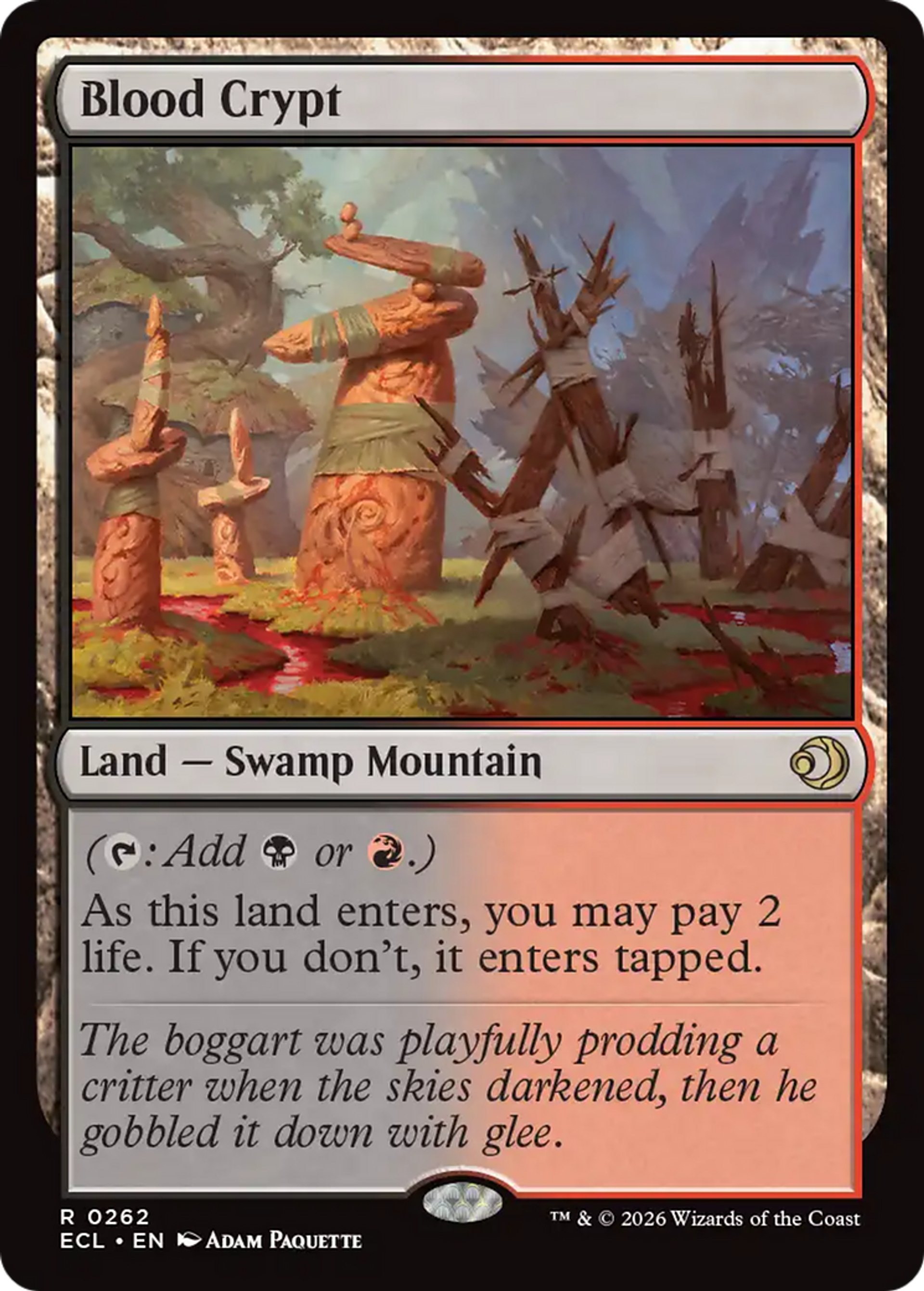 Crypte de sang — Lorwyn Eclipsed — Magic: The Gathering