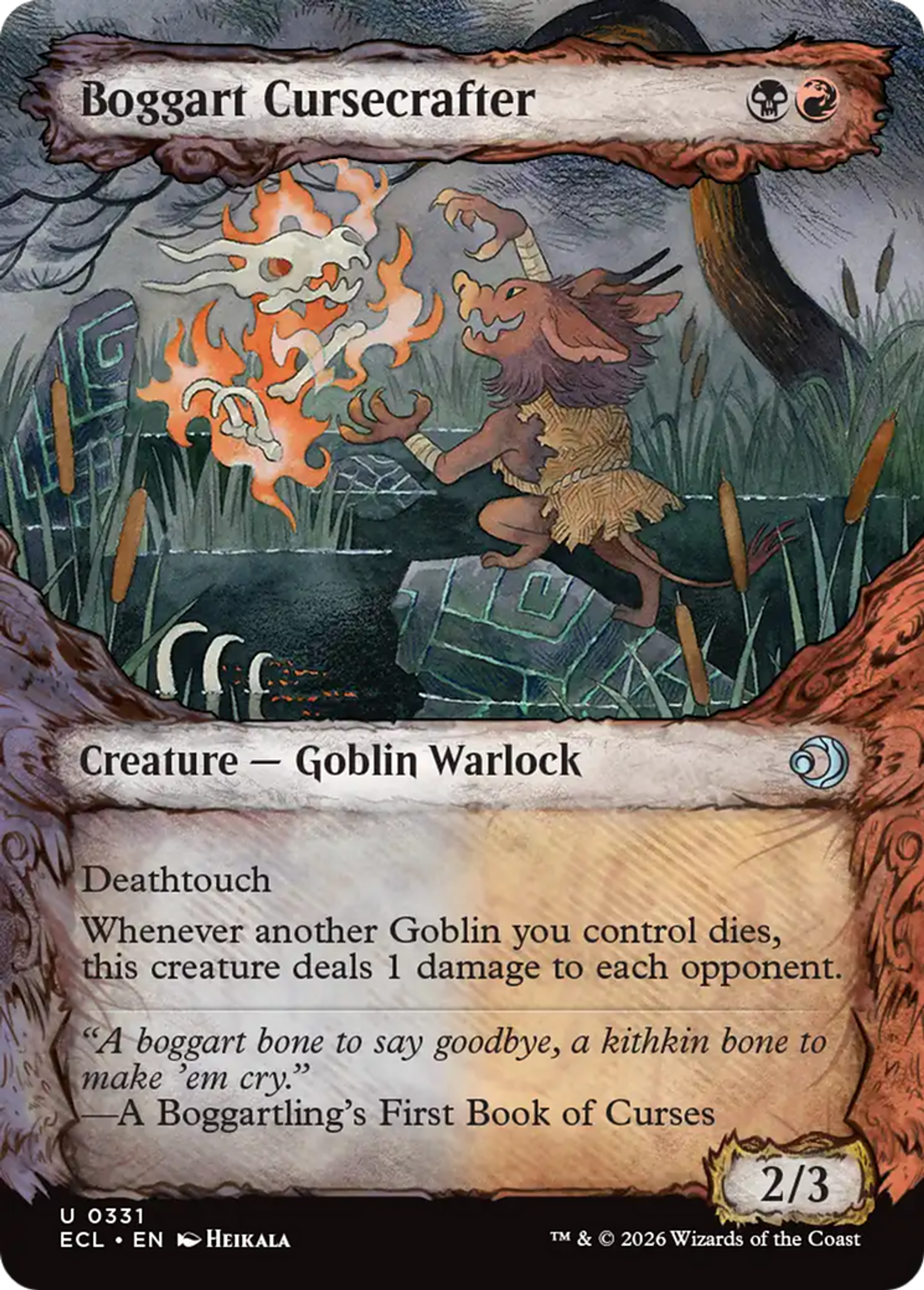 Façonneur de malédictions boggart — Lorwyn Eclipsed — Magic: The Gathering