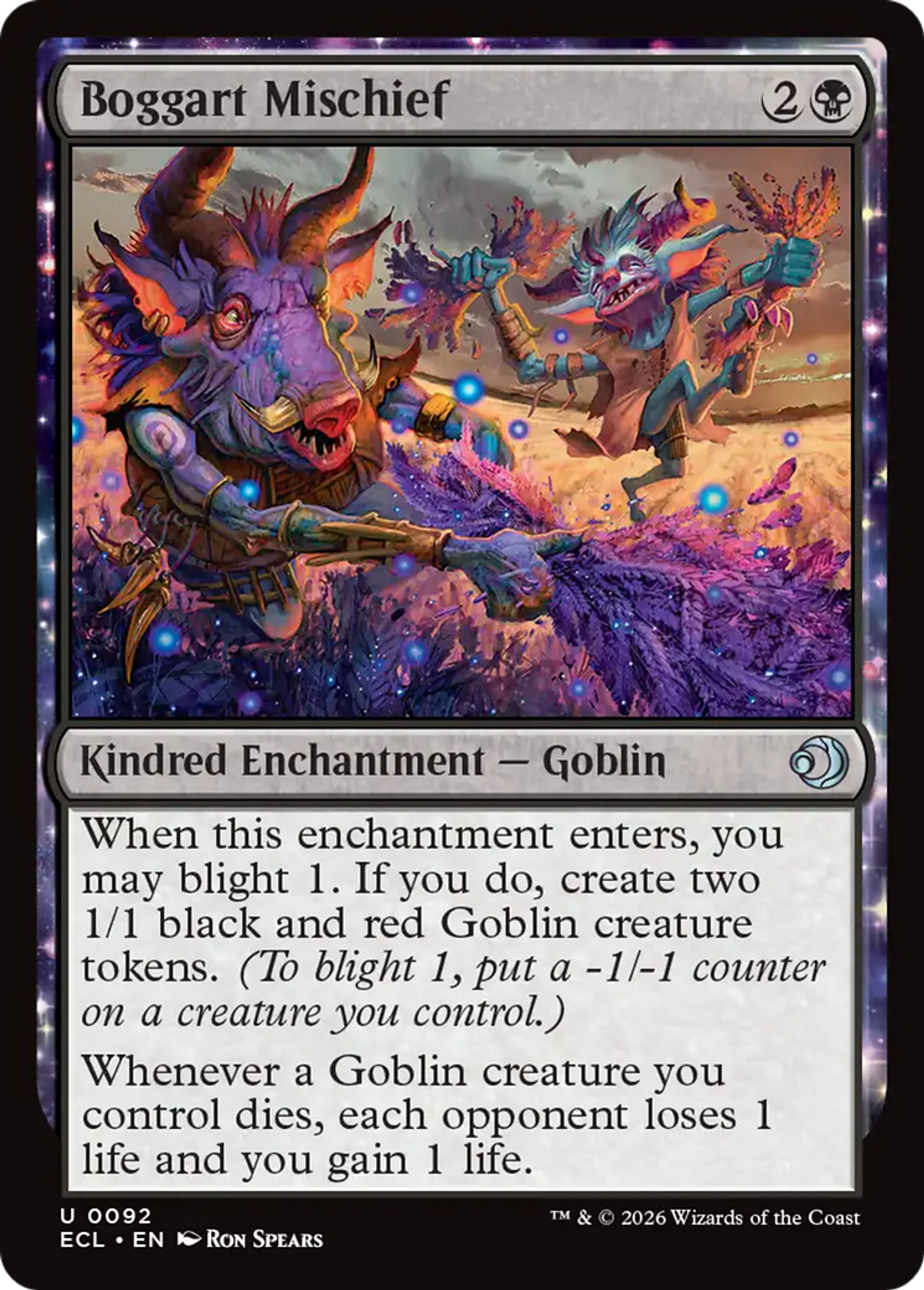 Malice de boggart — Lorwyn Eclipsed — Magic: The Gathering