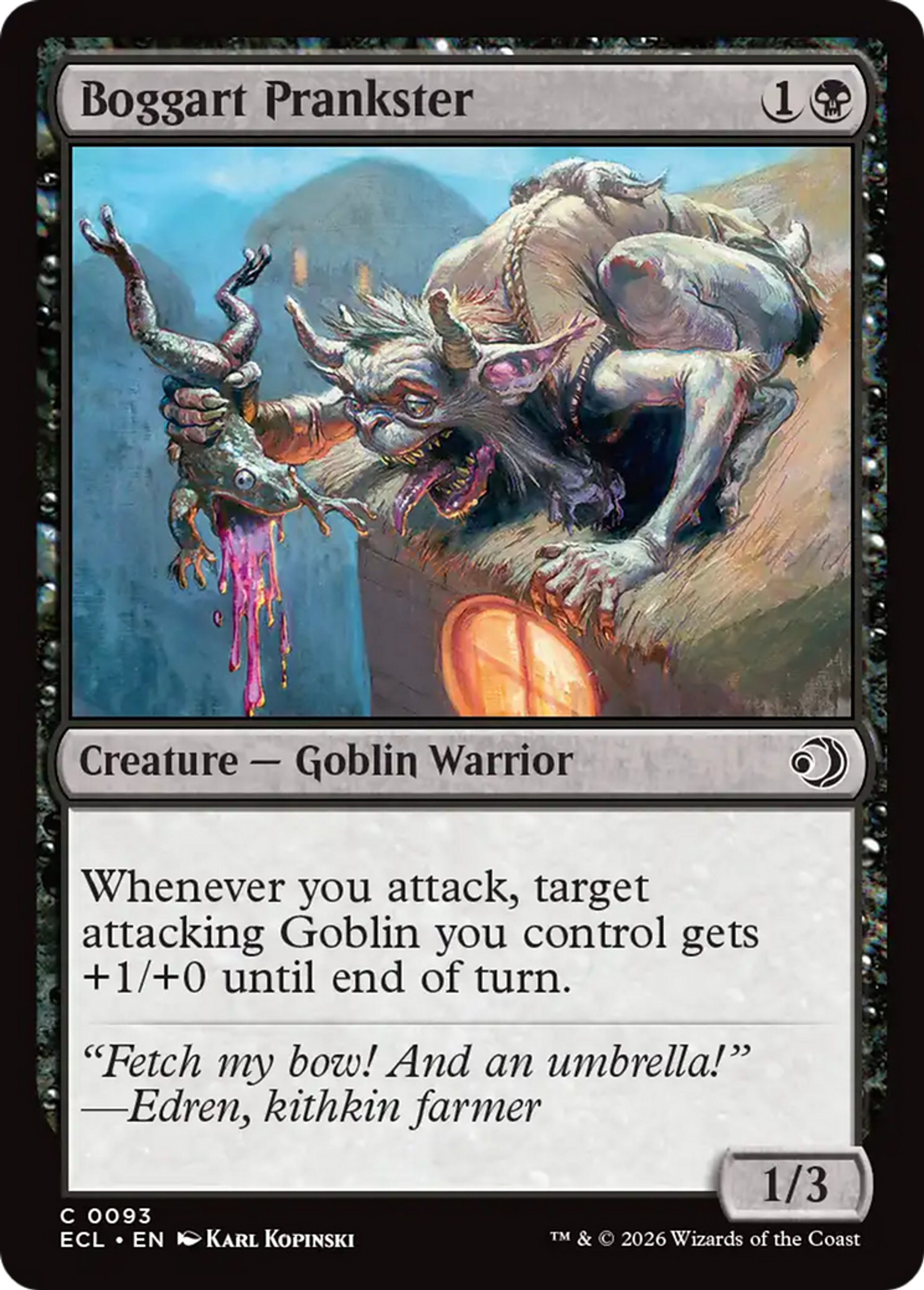 Boggart Prankster — Lorwyn Eclipsed — Magic: The Gathering