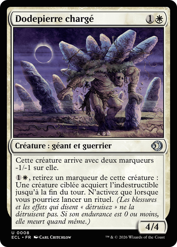 Dodepierre chargé — Lorwyn Eclipsed — Magic: The Gathering