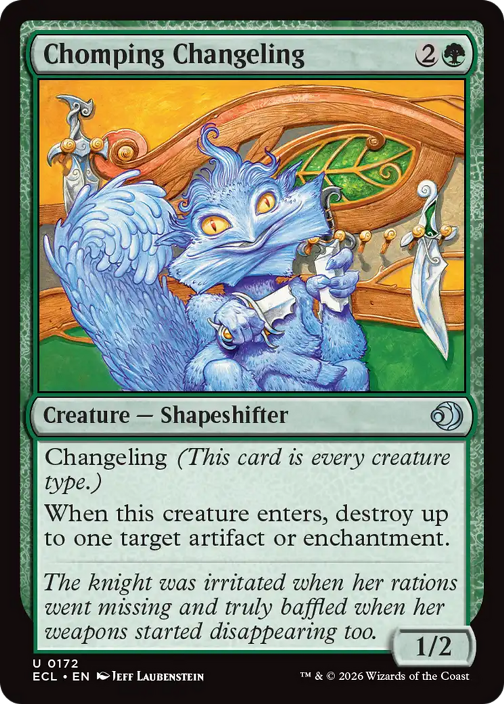 Changelin mâcheur — Lorwyn Eclipsed — Magic: The Gathering
