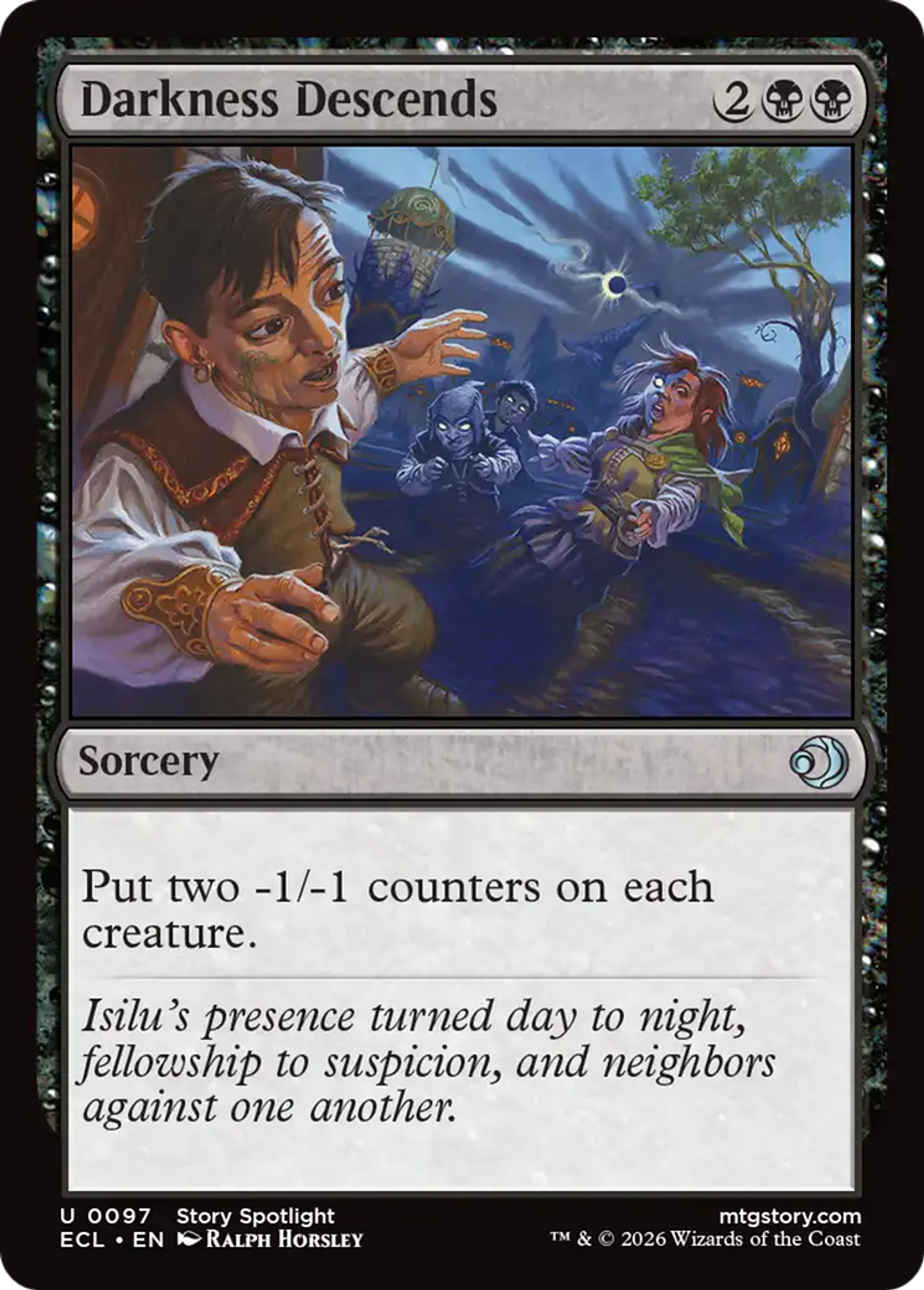 Ténèbres en descente — Lorwyn Eclipsed — Magic: The Gathering