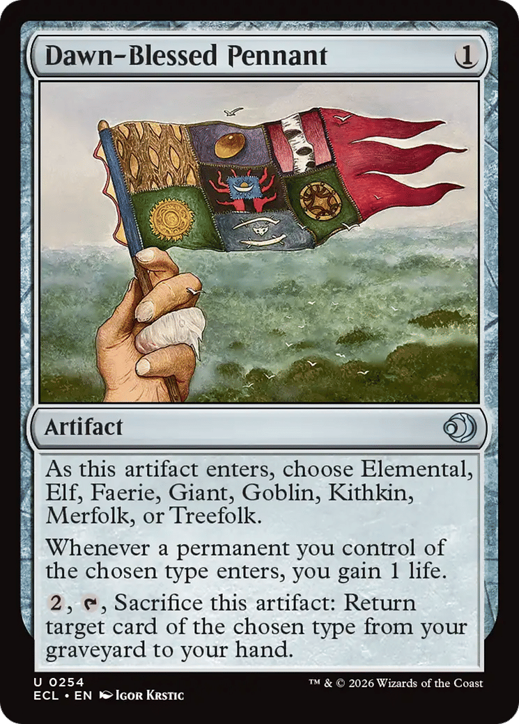 Dawn-Blessed Pennant — Lorwyn Eclipsed — Magic: The Gathering