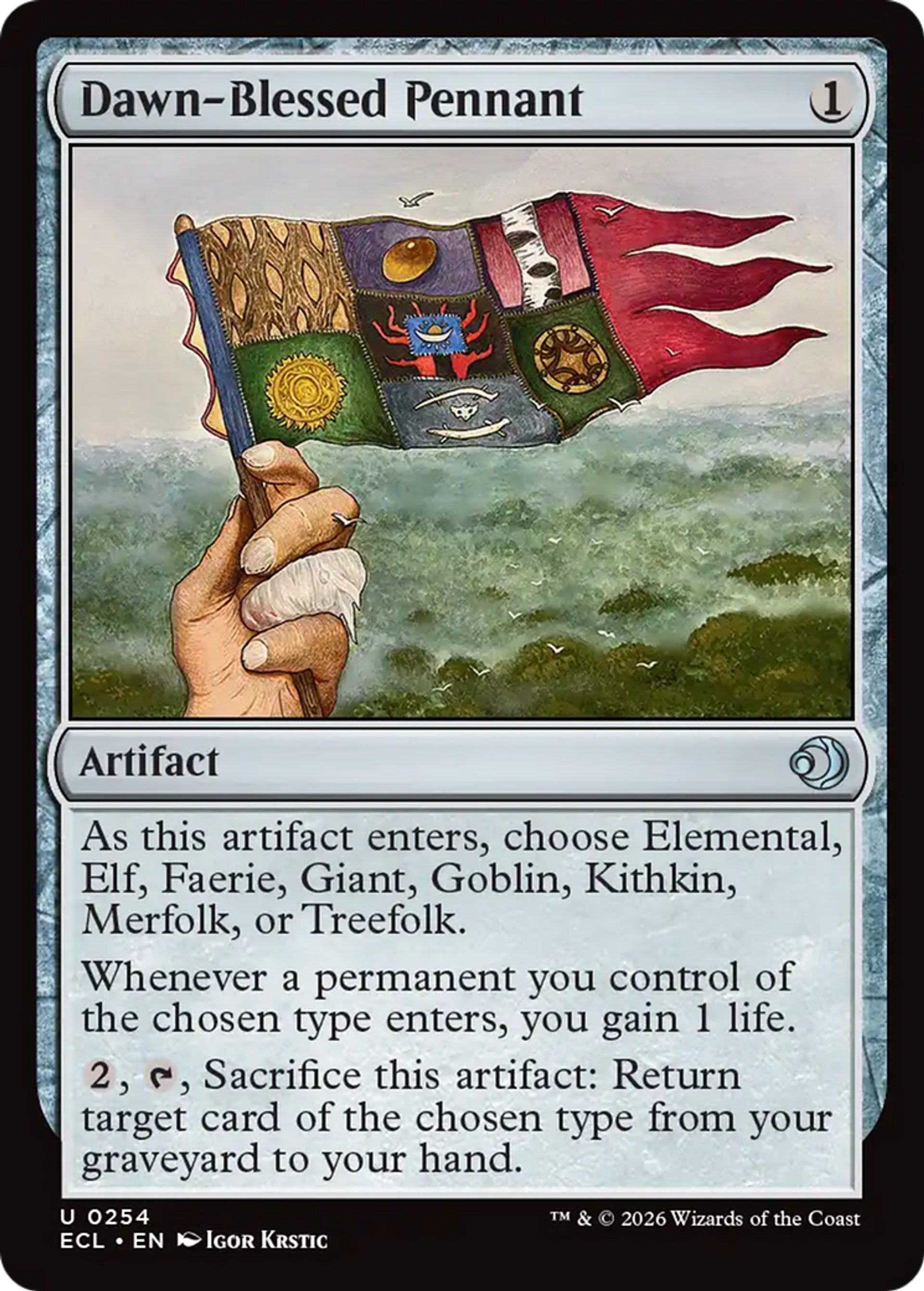 Dawn-Blessed Pennant — Lorwyn Eclipsed — Magic: The Gathering