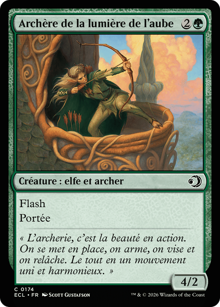 Archère de la lumière de l'aube — Lorwyn Eclipsed — Magic: The Gathering