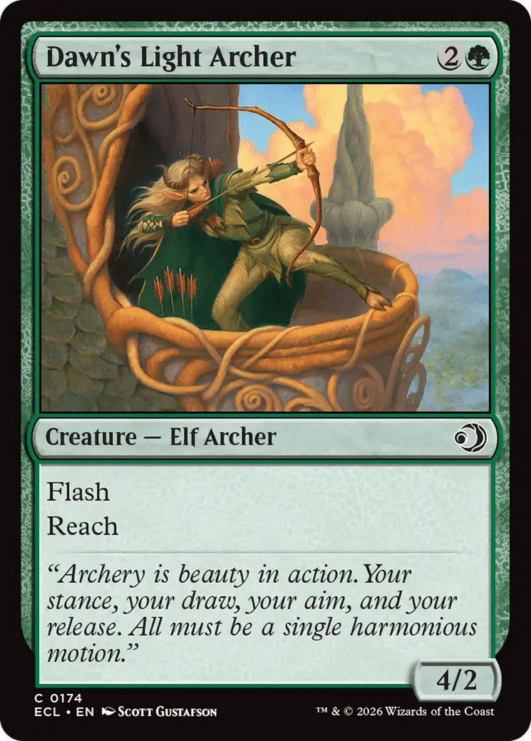 Archère de la lumière de l'aube — Lorwyn Eclipsed — Magic: The Gathering