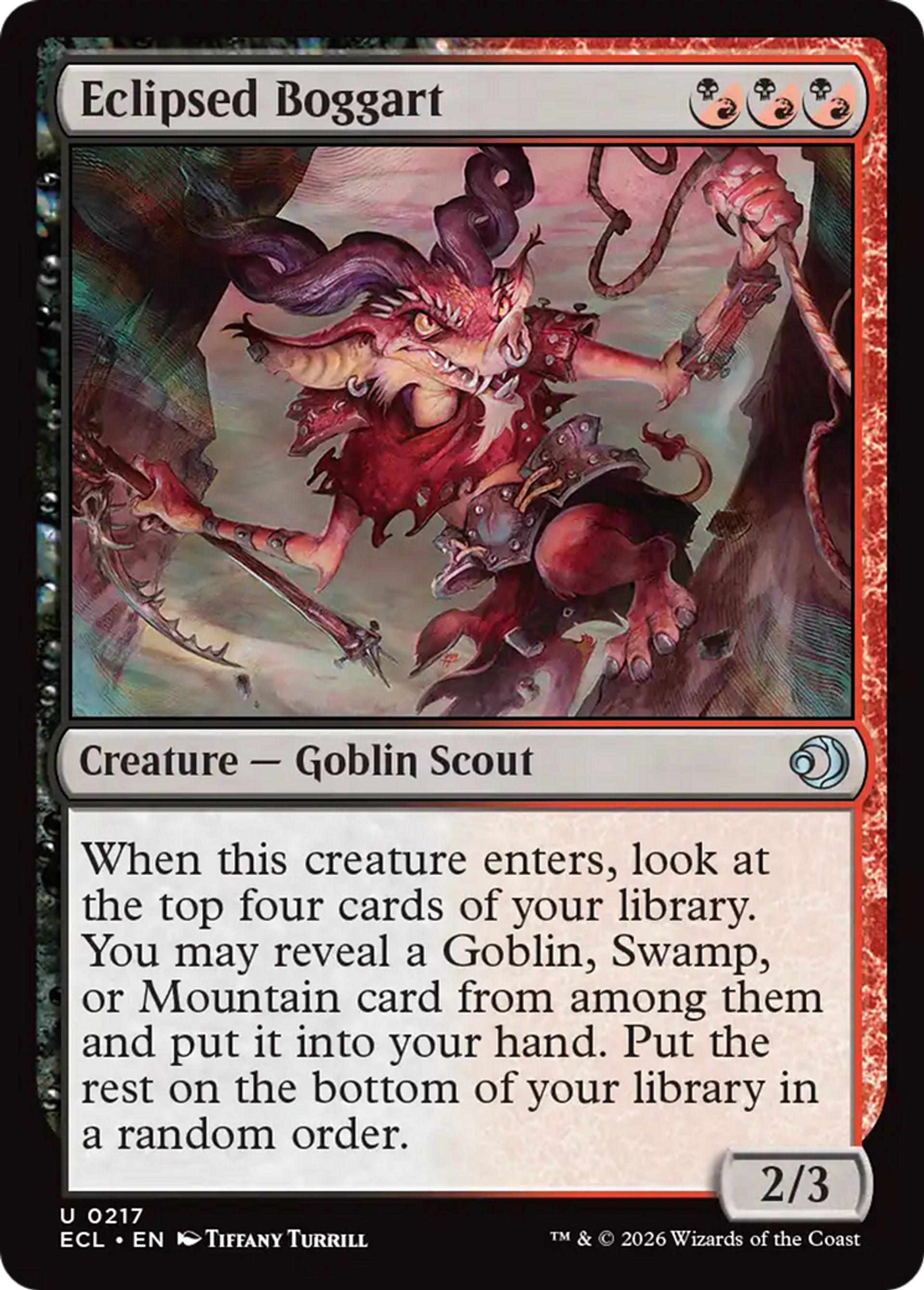 Eclipsed Boggart — Lorwyn Eclipsed — Magic: The Gathering