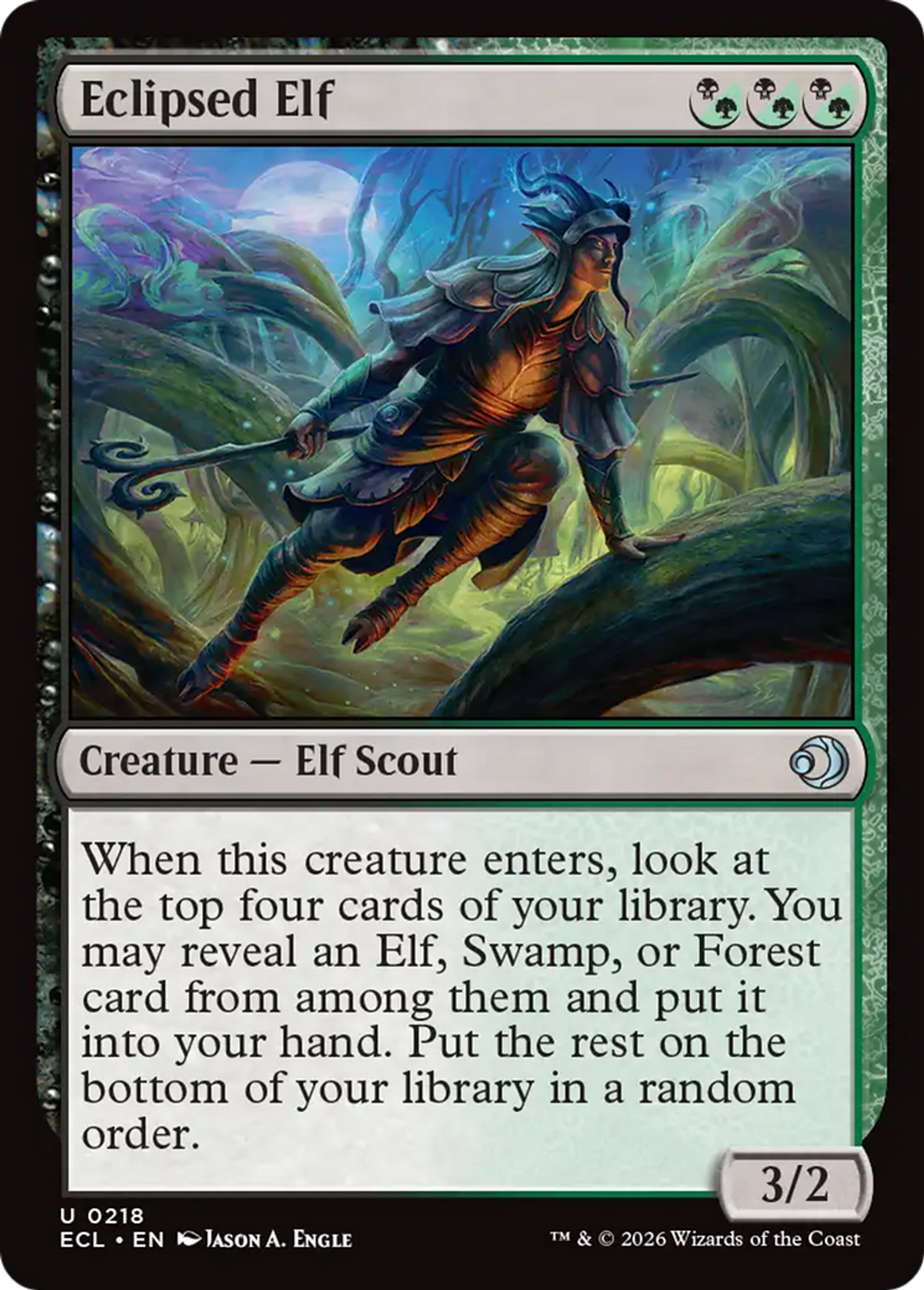 Eclipsed Elf — Lorwyn Eclipsed — Magic: The Gathering