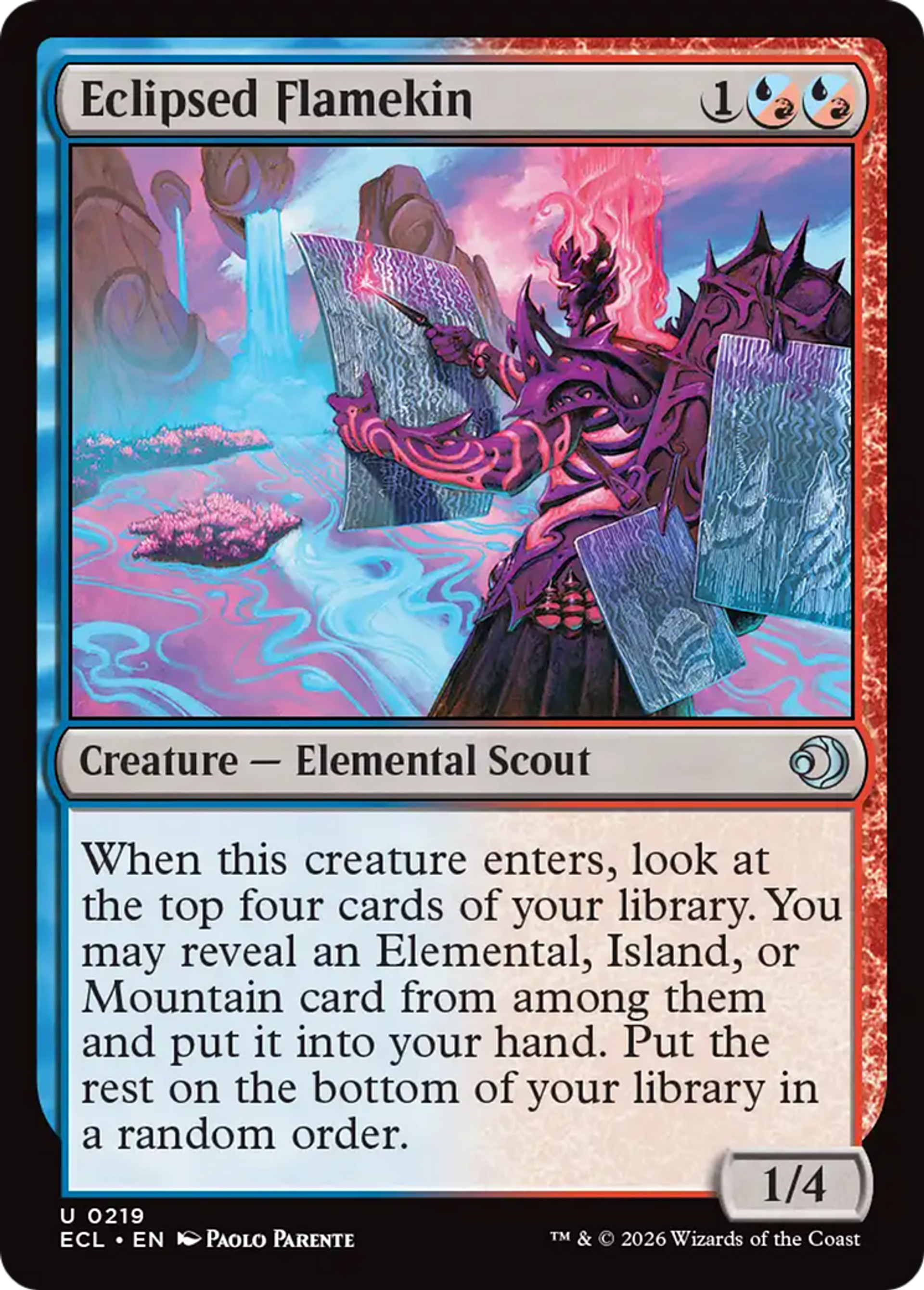 Eclipsed Flamekin — Lorwyn Eclipsed — Magic: The Gathering