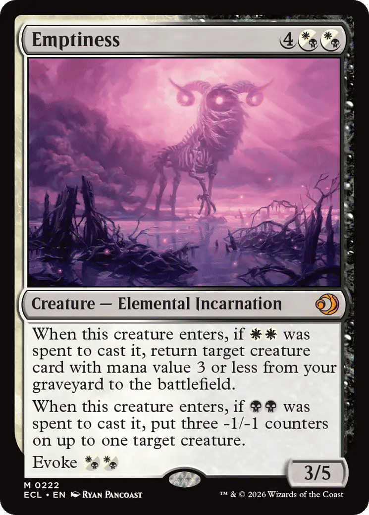 Emptiness — Lorwyn Eclipsed — Magic: The Gathering