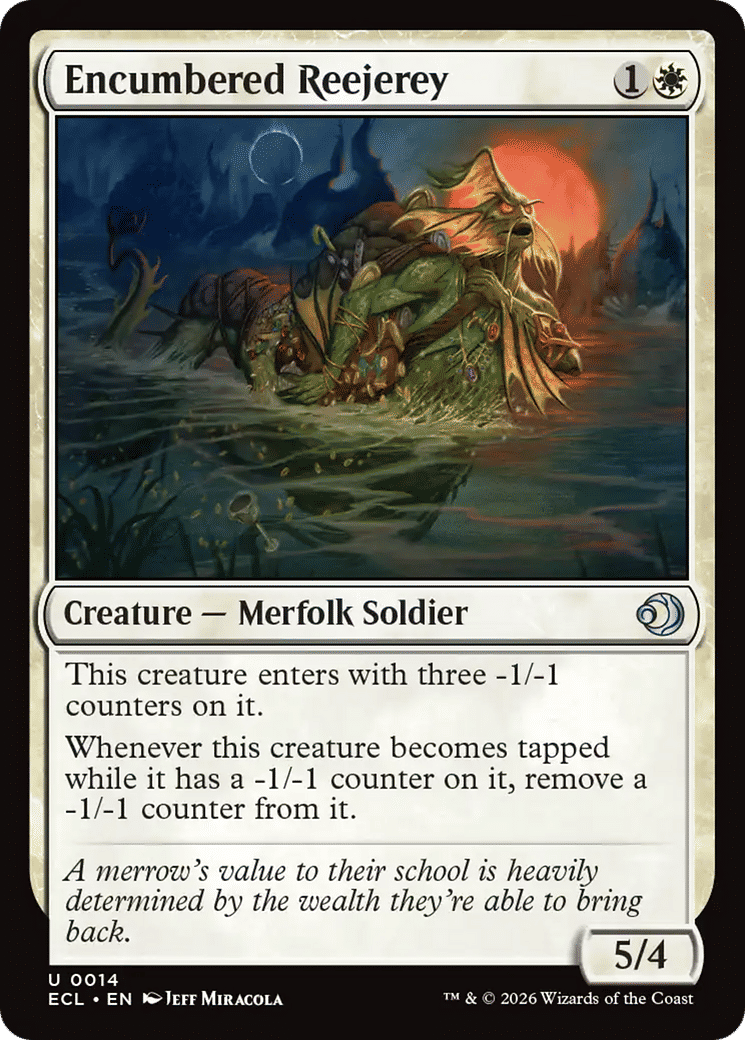 Encumbered Reejerey — Lorwyn Eclipsed — Magic: The Gathering