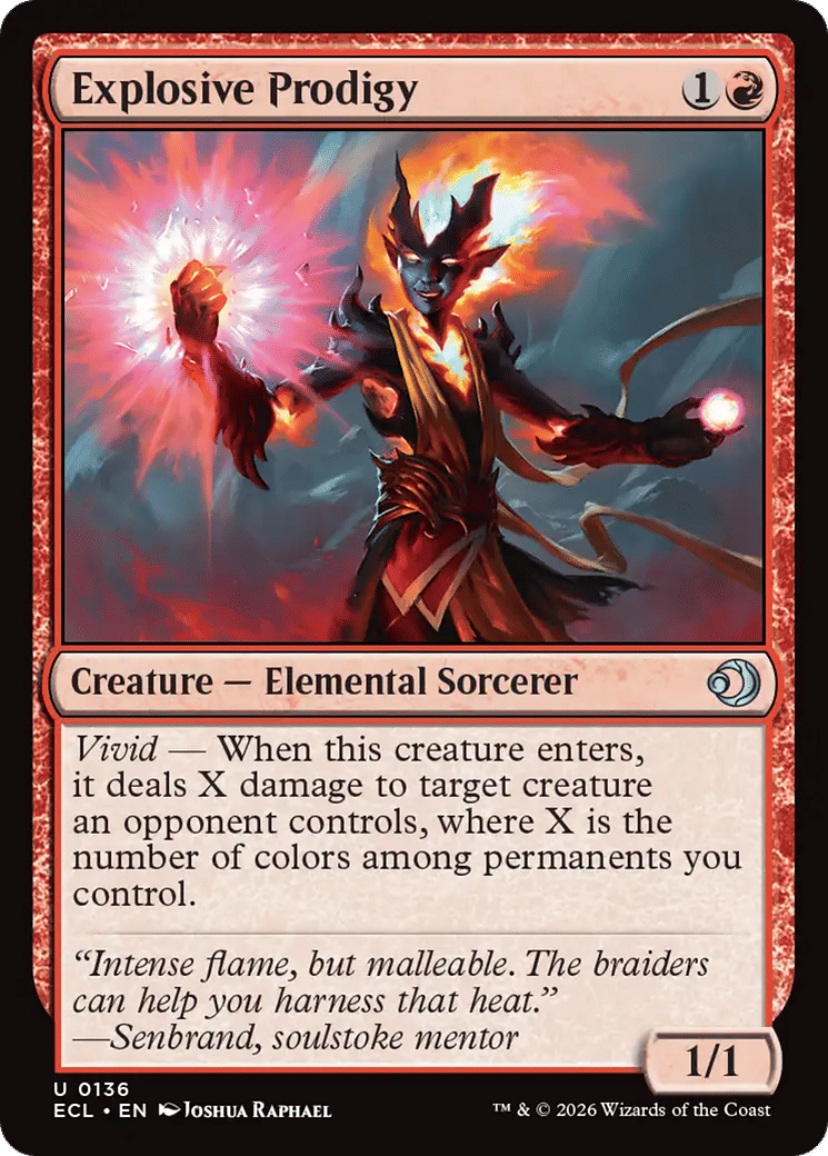 Prodige explosif — Lorwyn Eclipsed — Magic: The Gathering