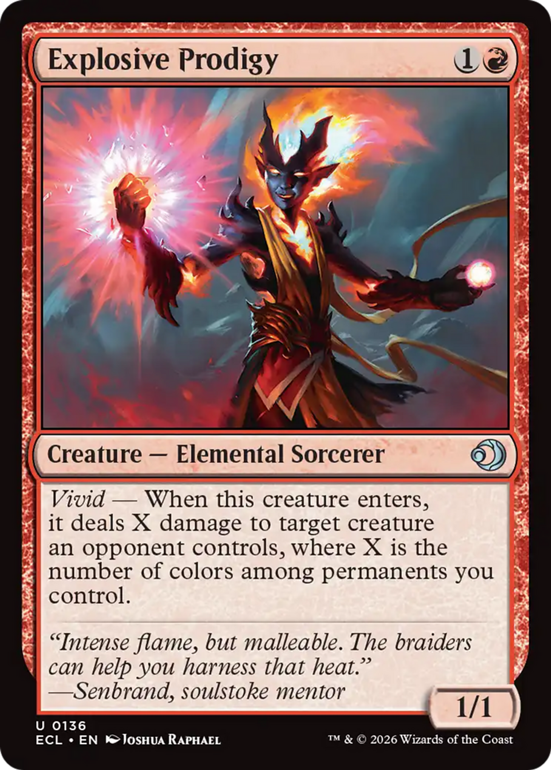 Prodige explosif — Lorwyn Eclipsed — Magic: The Gathering