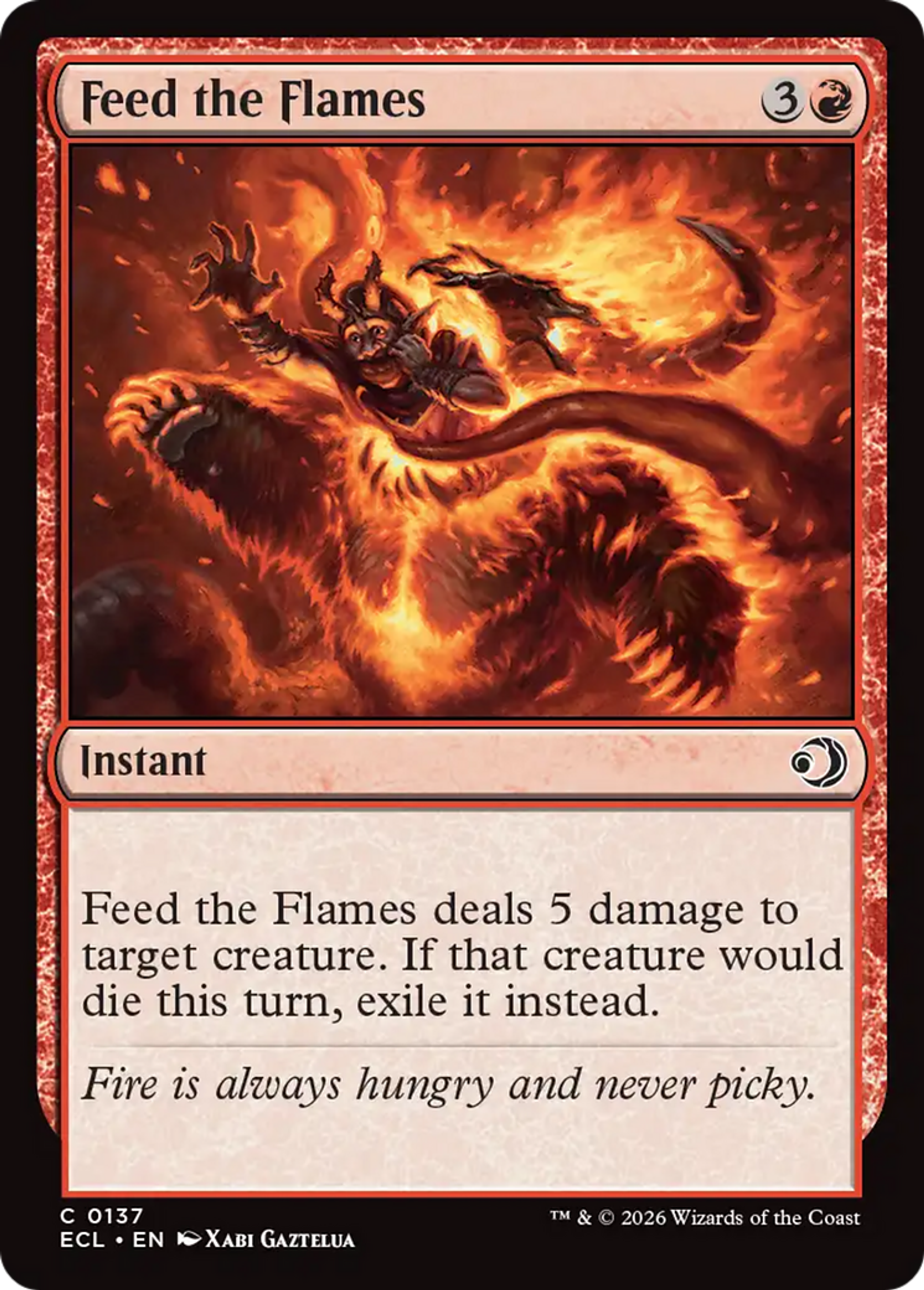 Feed the Flames — Lorwyn Eclipsed — Magic: The Gathering