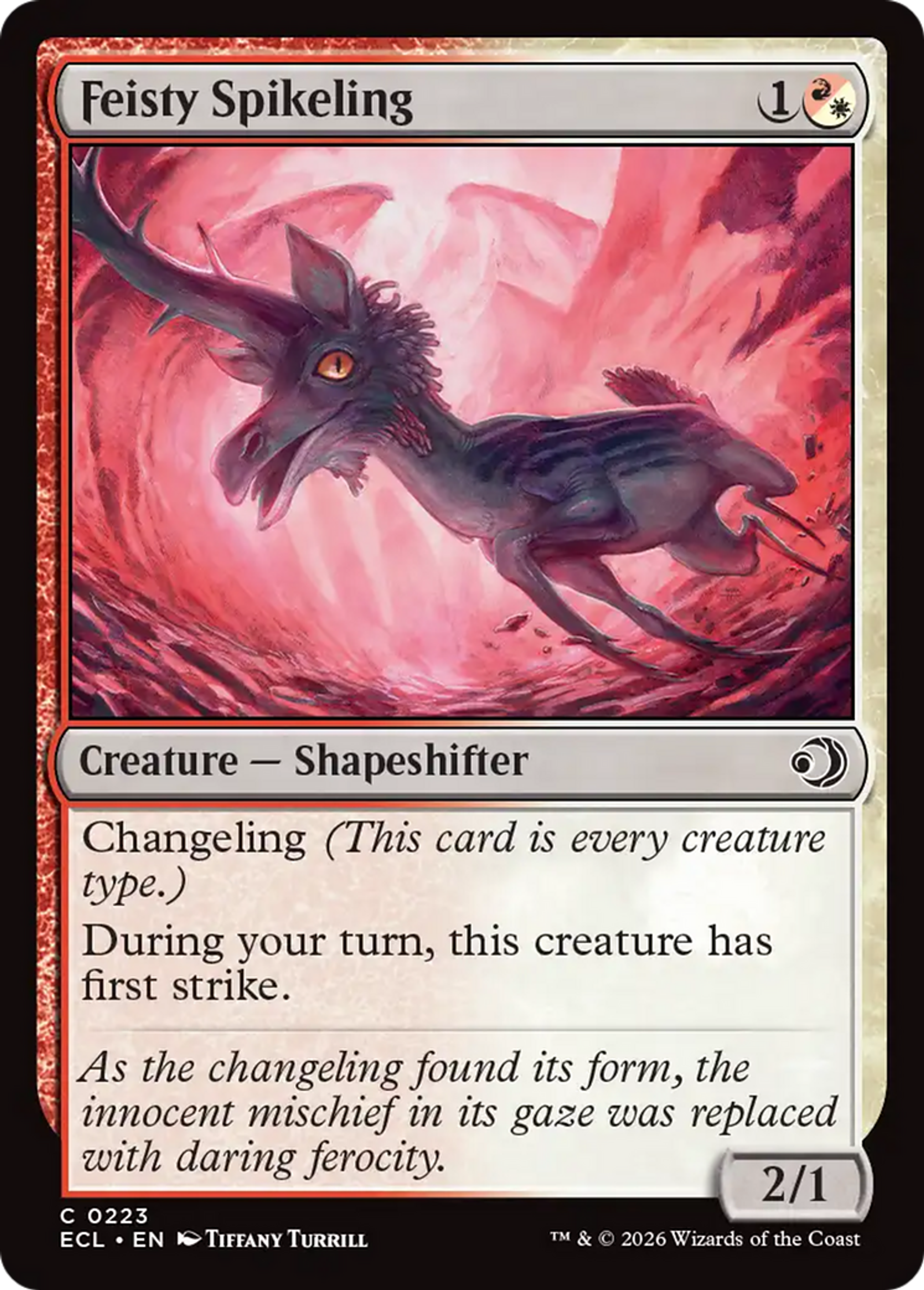 Feisty Spikeling — Lorwyn Eclipsed — Magic: The Gathering
