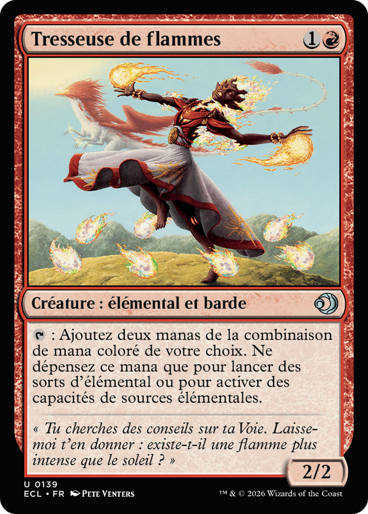 Tresseuse de flammes — Lorwyn Eclipsed — Magic: The Gathering
