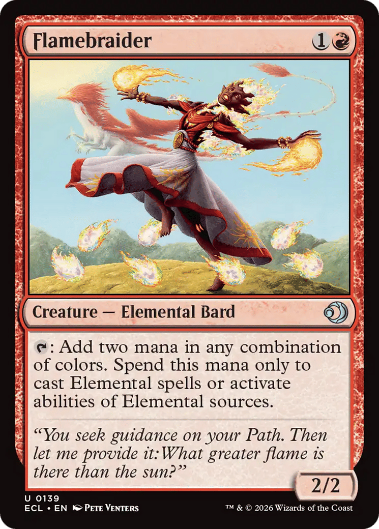 Tresseuse de flammes — Lorwyn Eclipsed — Magic: The Gathering