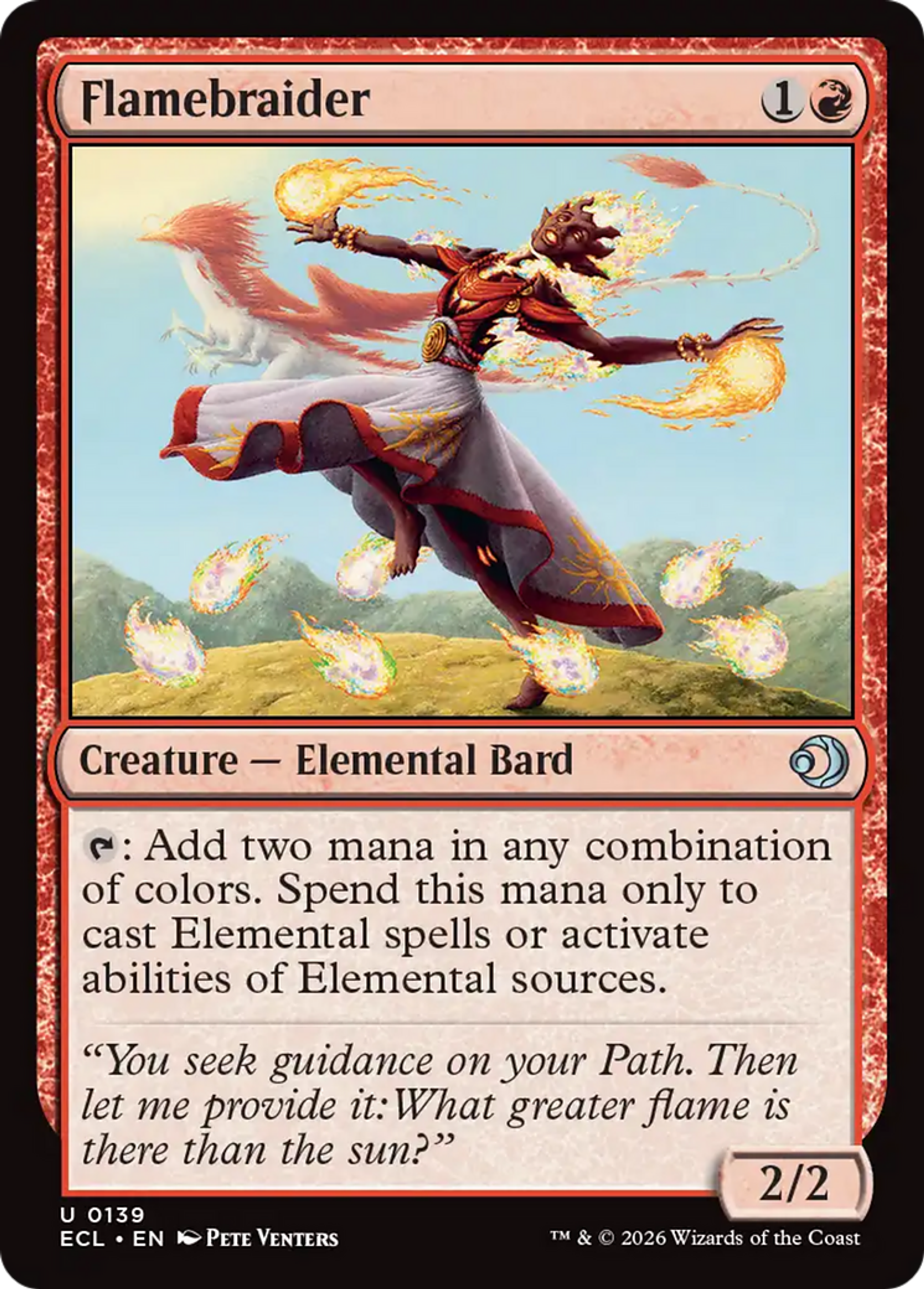 Flamebraider — Lorwyn Eclipsed — Magic: The Gathering