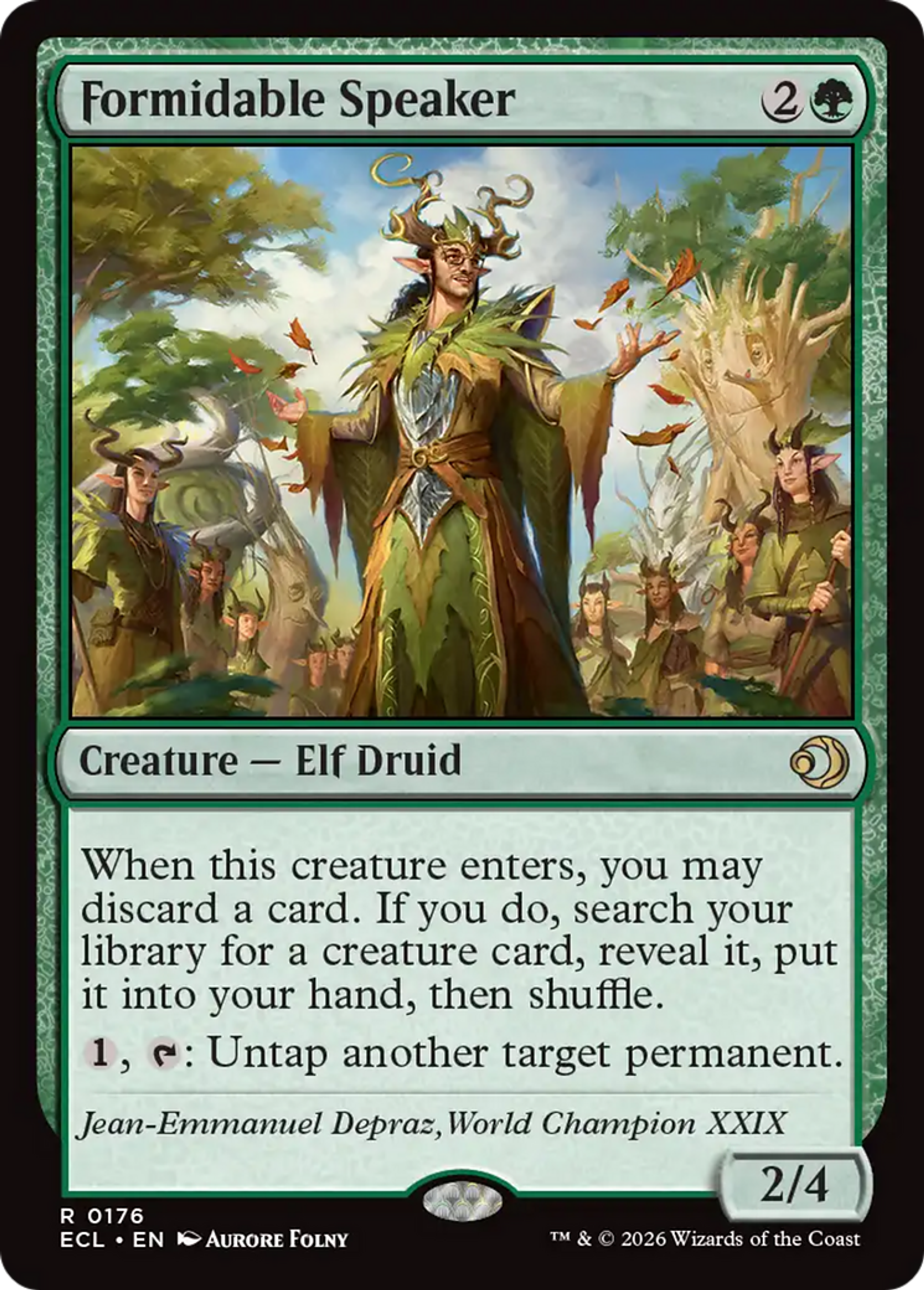 Formidable Speaker — Lorwyn Eclipsed — Magic: The Gathering