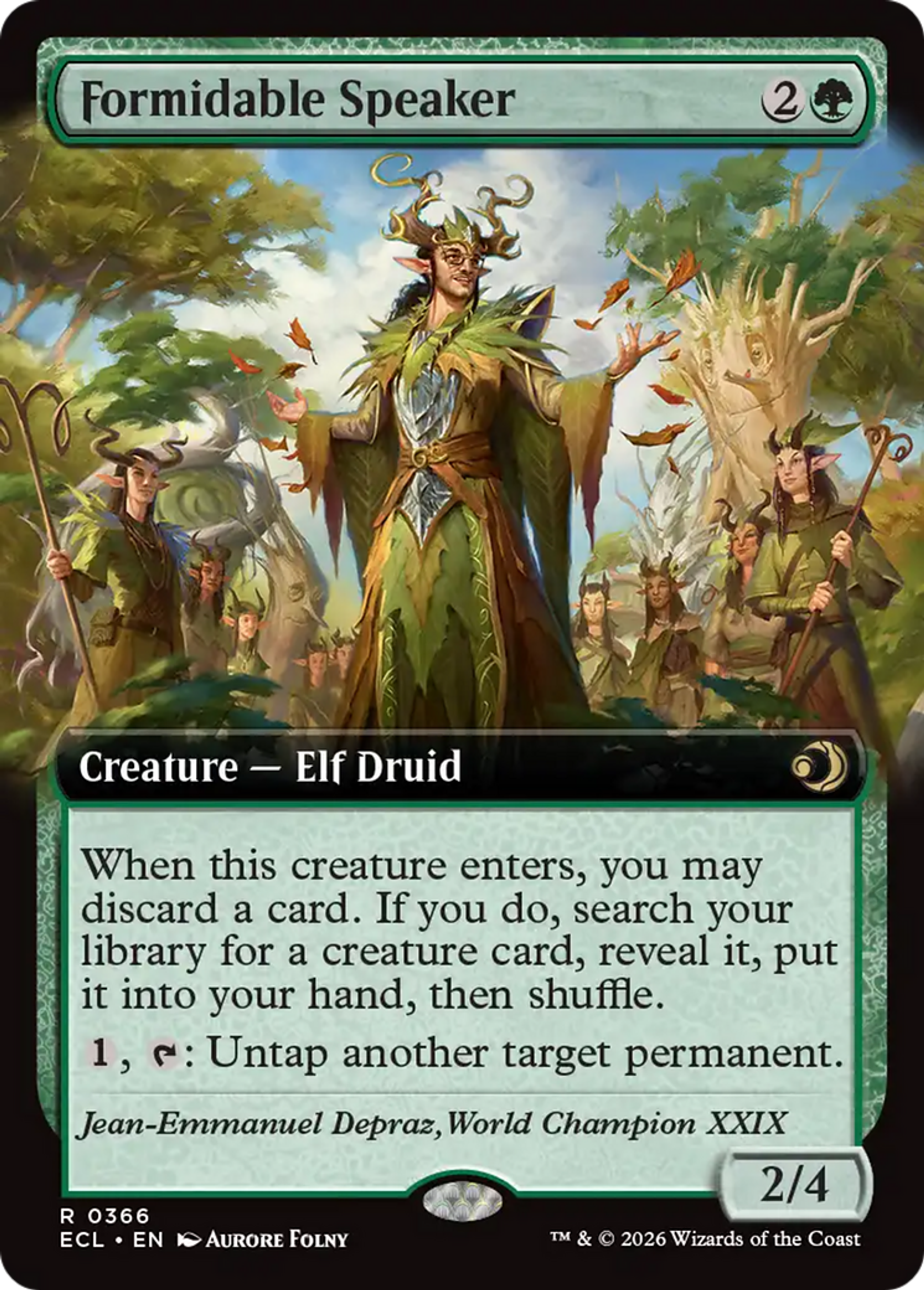 Formidable Speaker — Lorwyn Eclipsed — Magic: The Gathering
