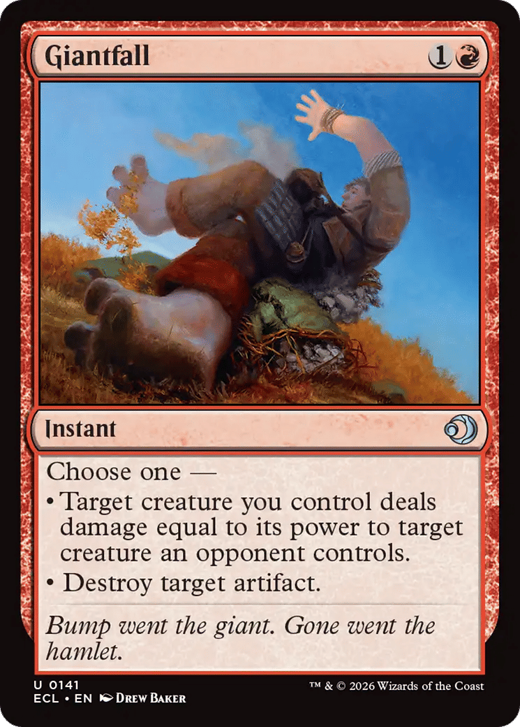 Giantfall — Lorwyn Eclipsed — Magic: The Gathering
