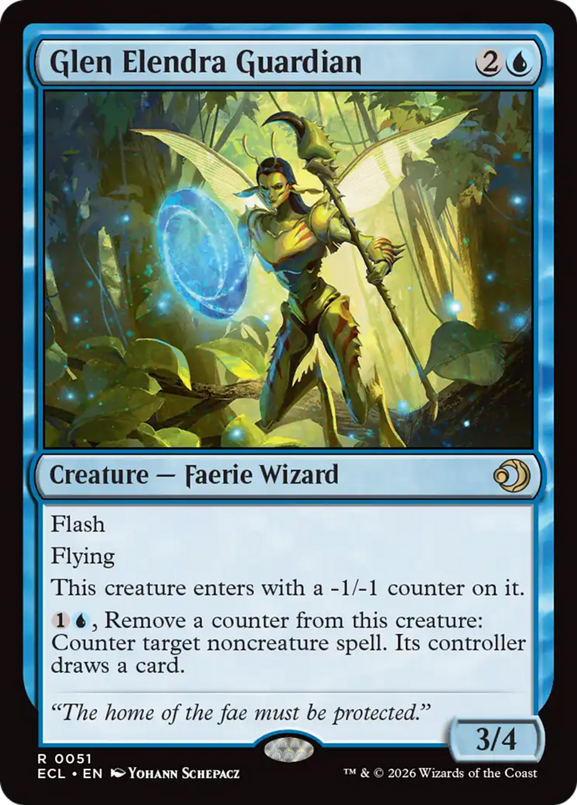 Gardien du Vallon d'Elendra — Lorwyn Eclipsed — Magic: The Gathering