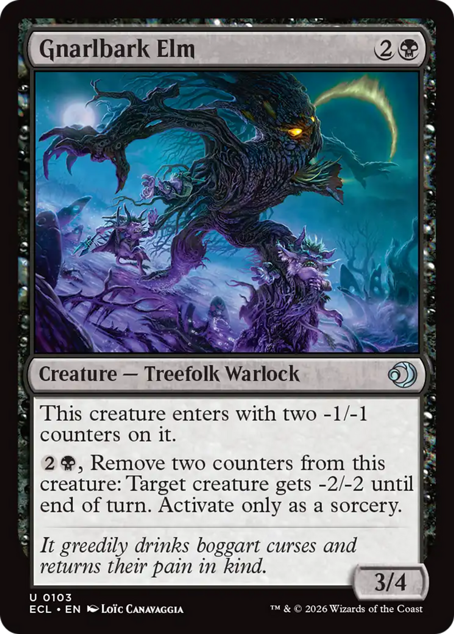 Gnarlbark Elm — Lorwyn Eclipsed — Magic: The Gathering
