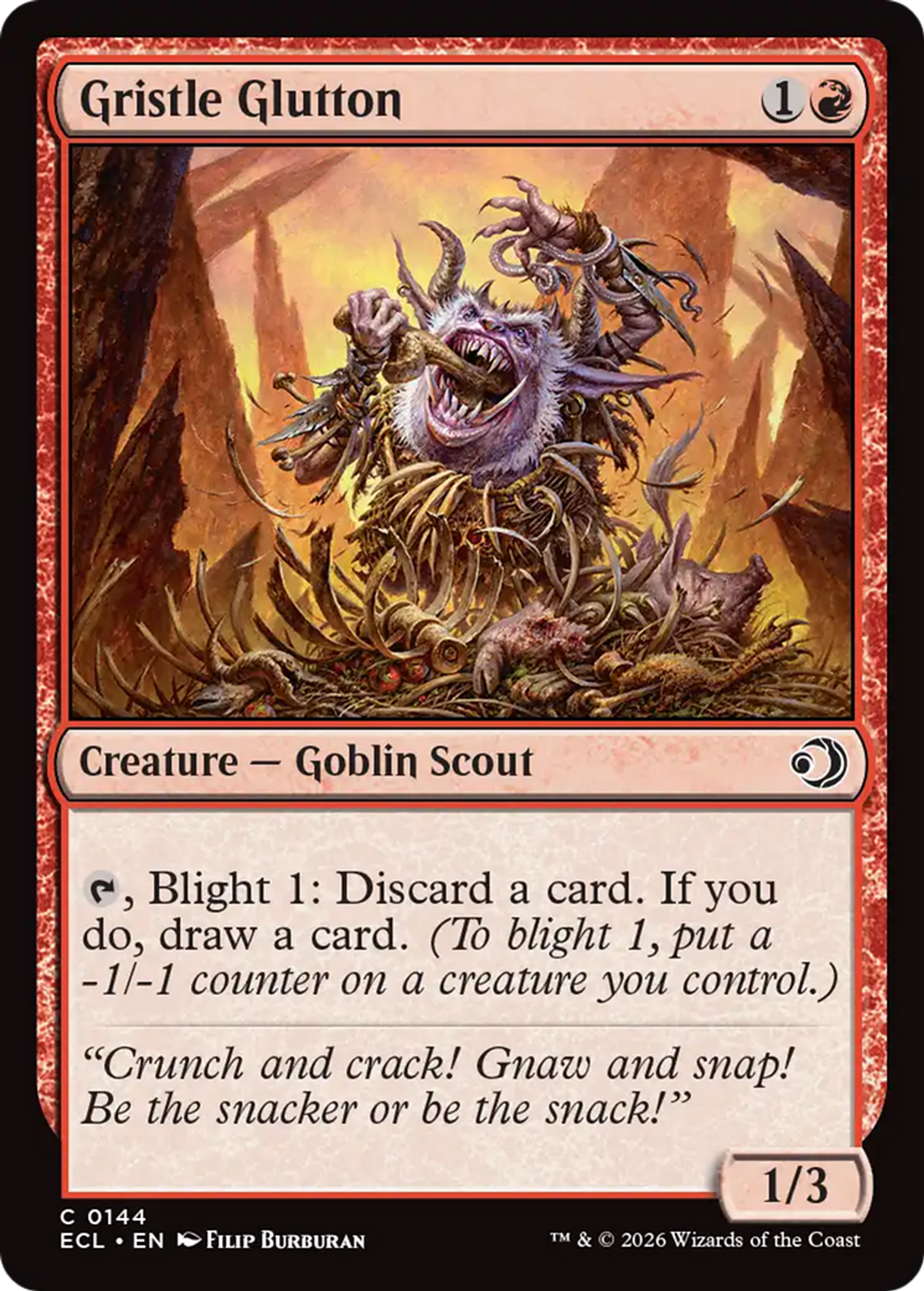 Goinfre de cartilage — Lorwyn Eclipsed — Magic: The Gathering